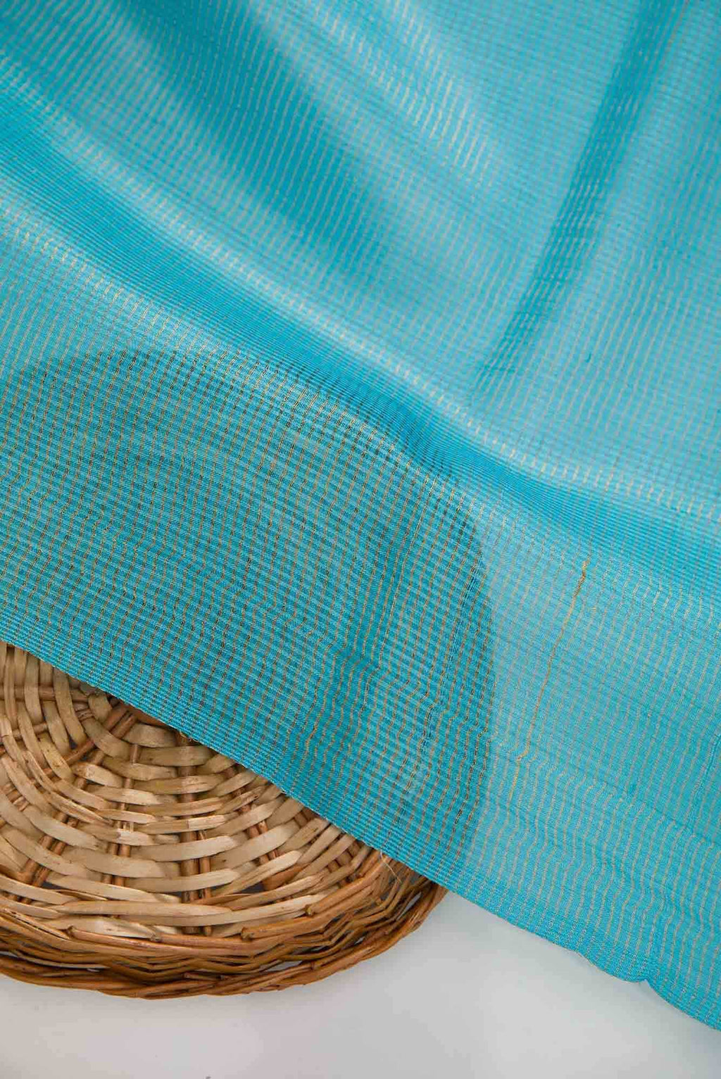 Sky Blue Tussar Silk Dress Material