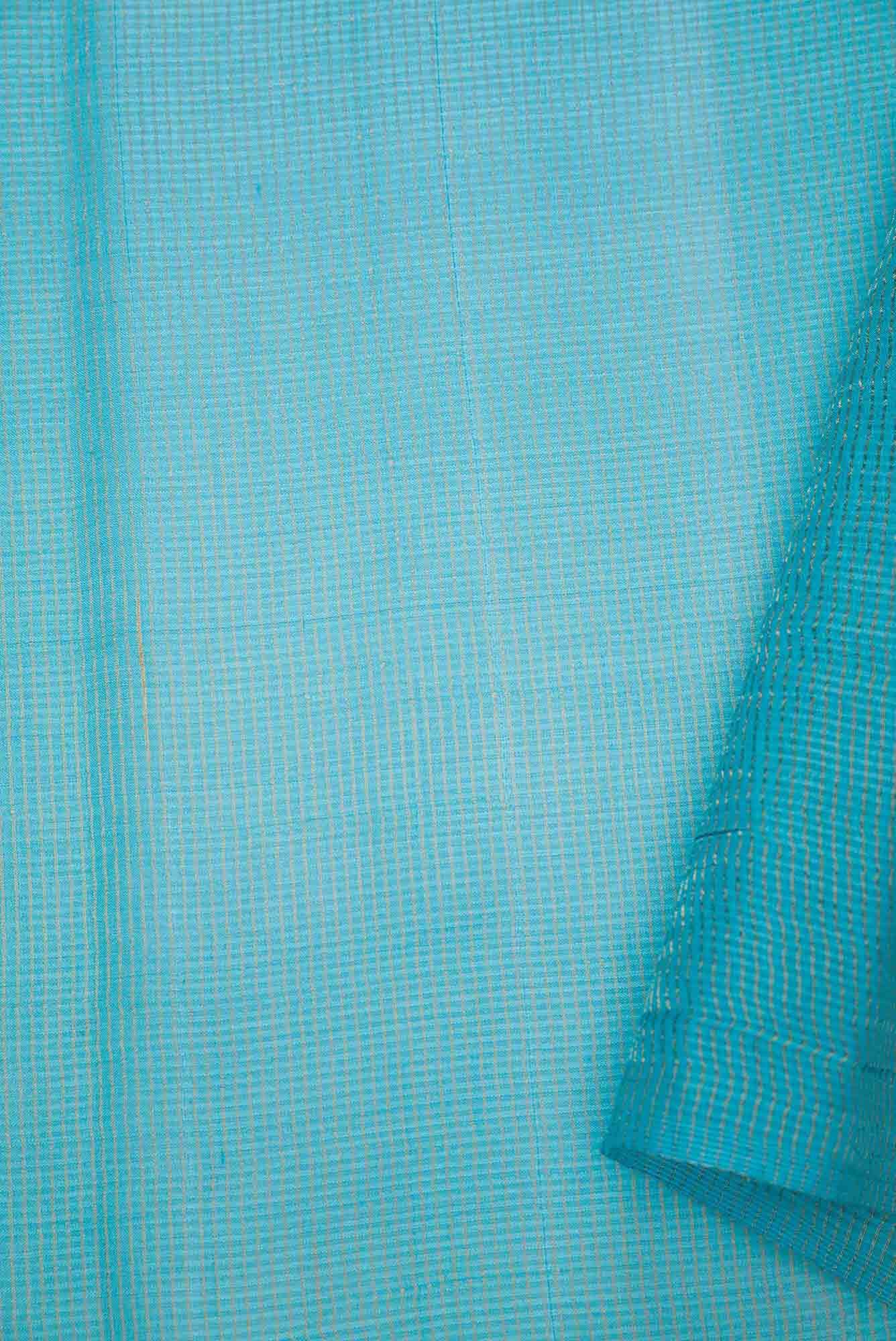 Sky Blue Tussar Silk Dress Material