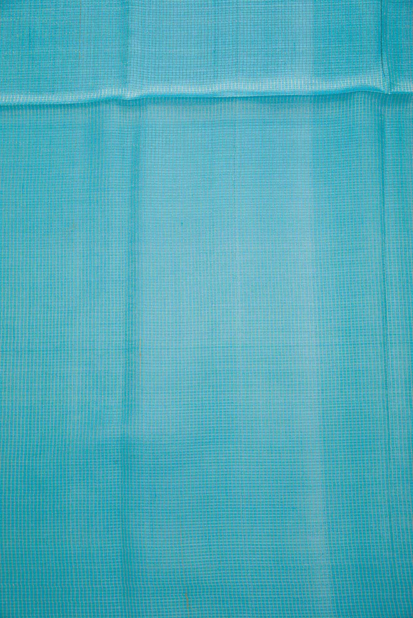 Sky Blue Tussar Silk Dress Material