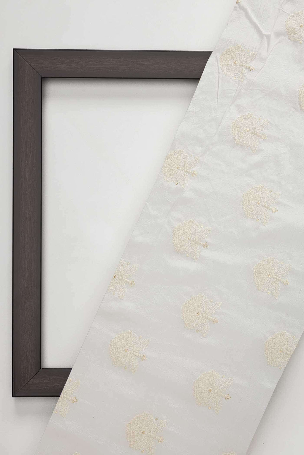 Off White Raw Silk Dress Material