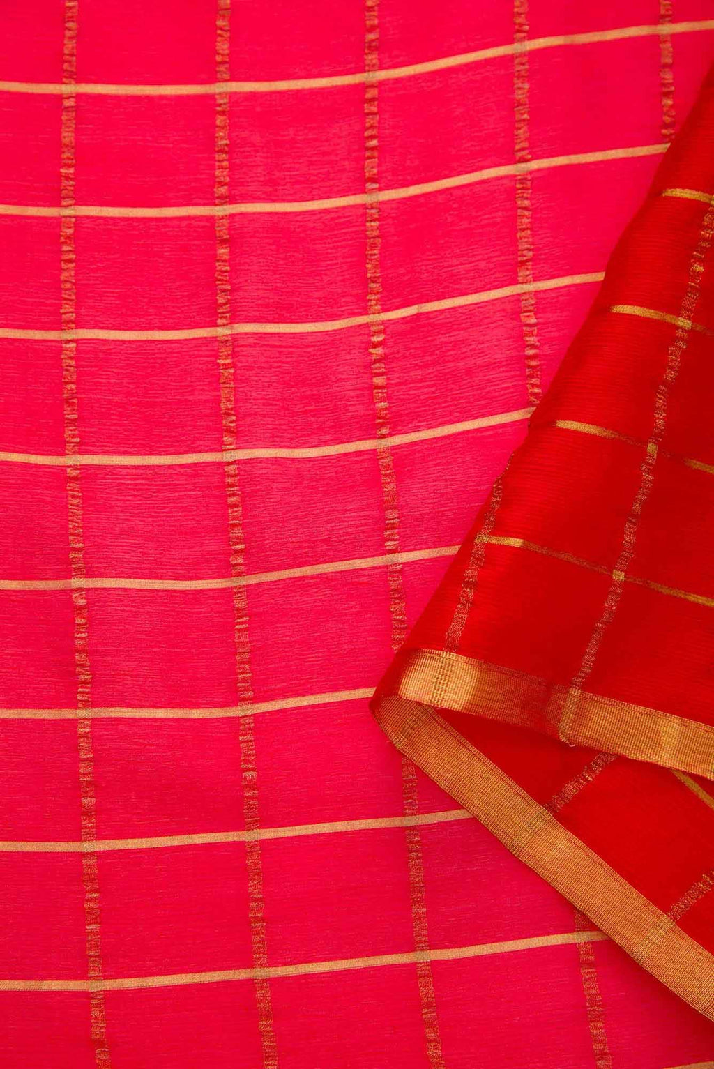 Red Chiffon Dress Material