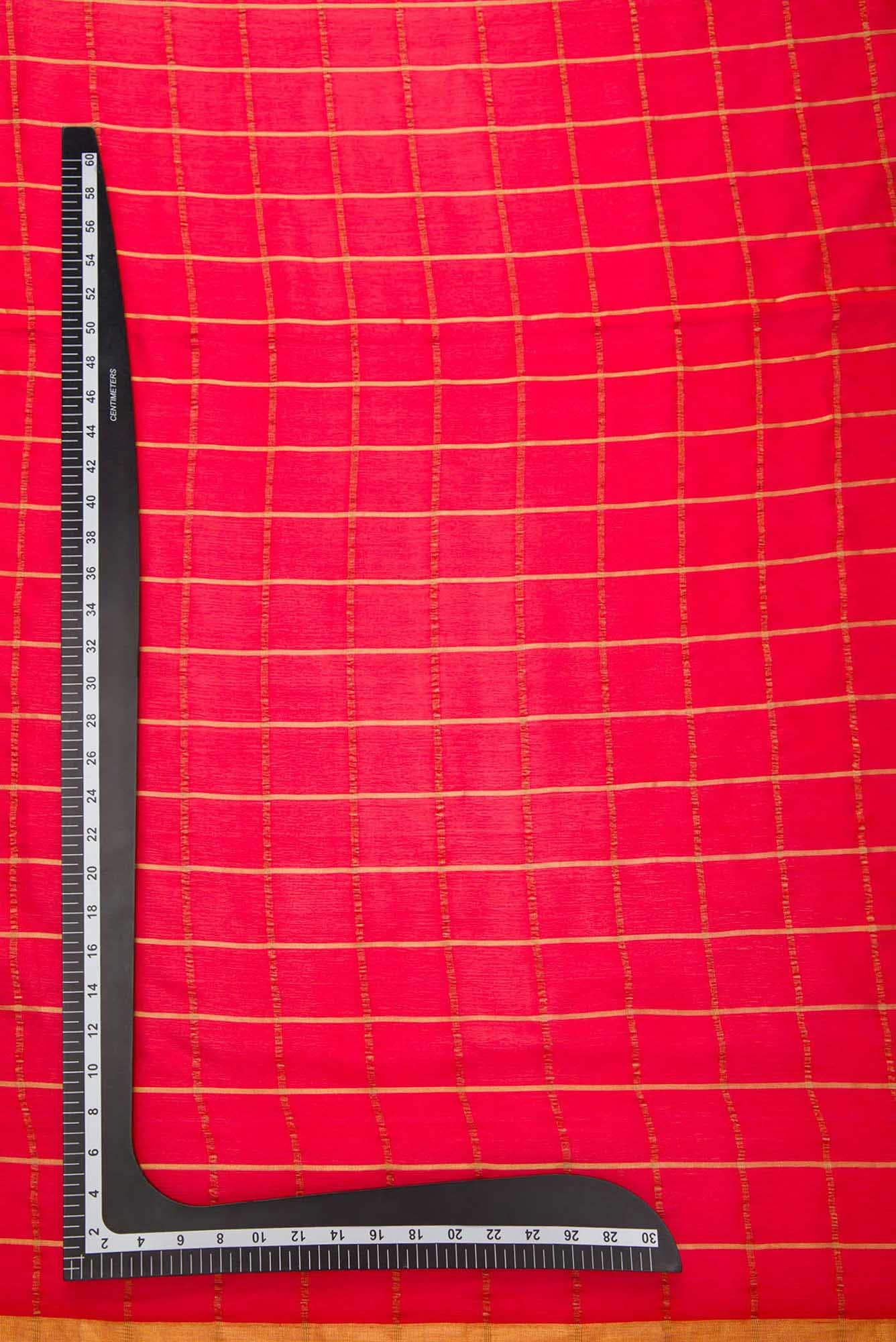 Red Chiffon Dress Material