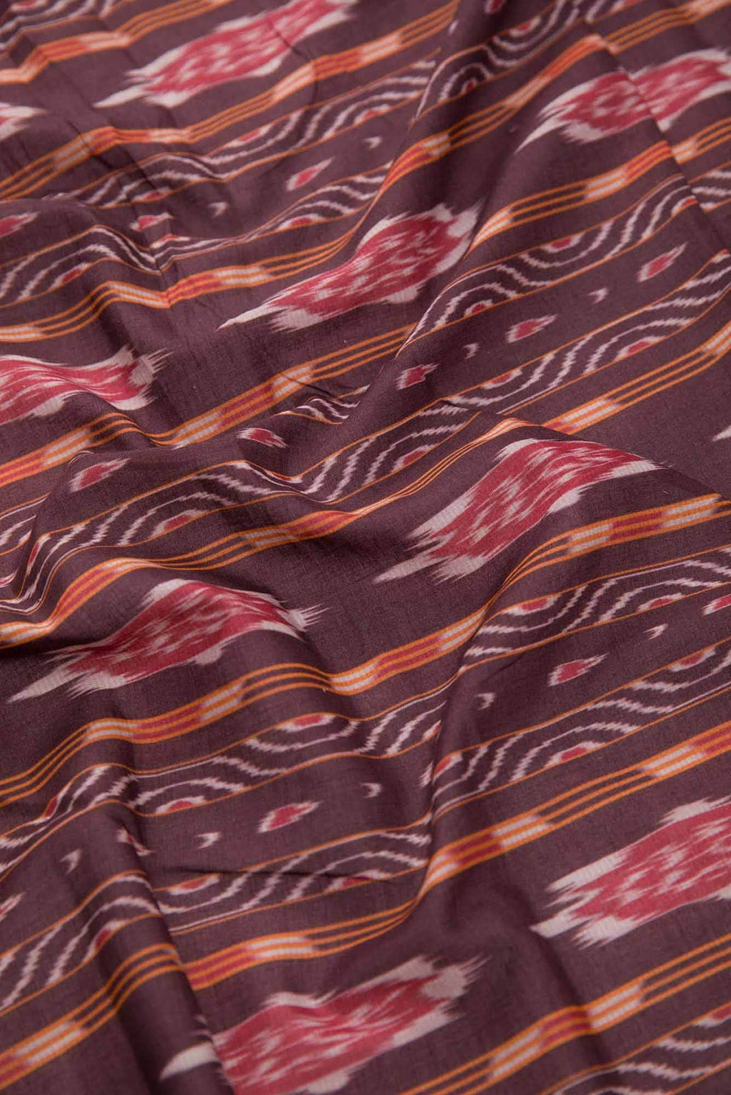 Brown Cotton Dress Material