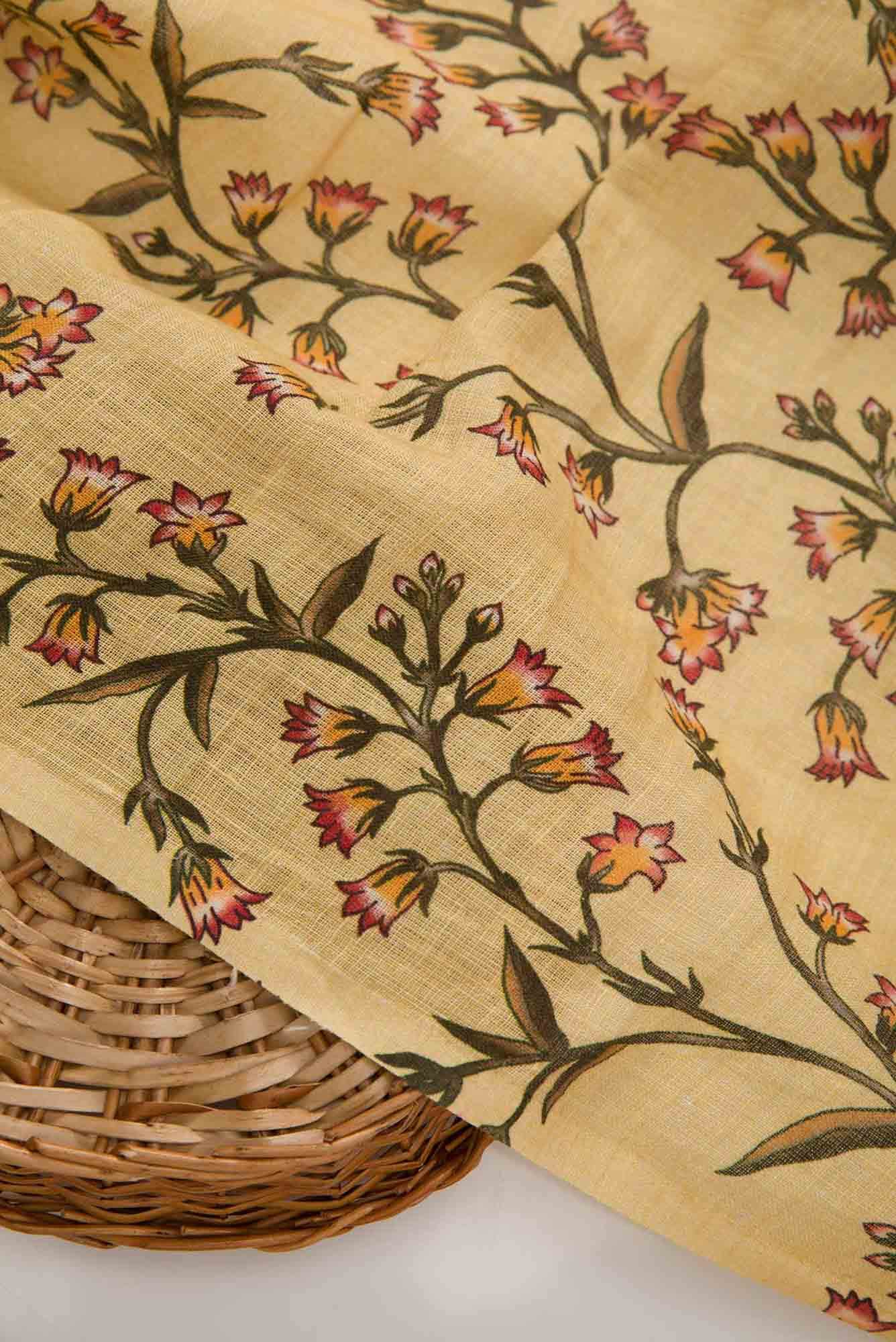 Sandal Linen Dress Material