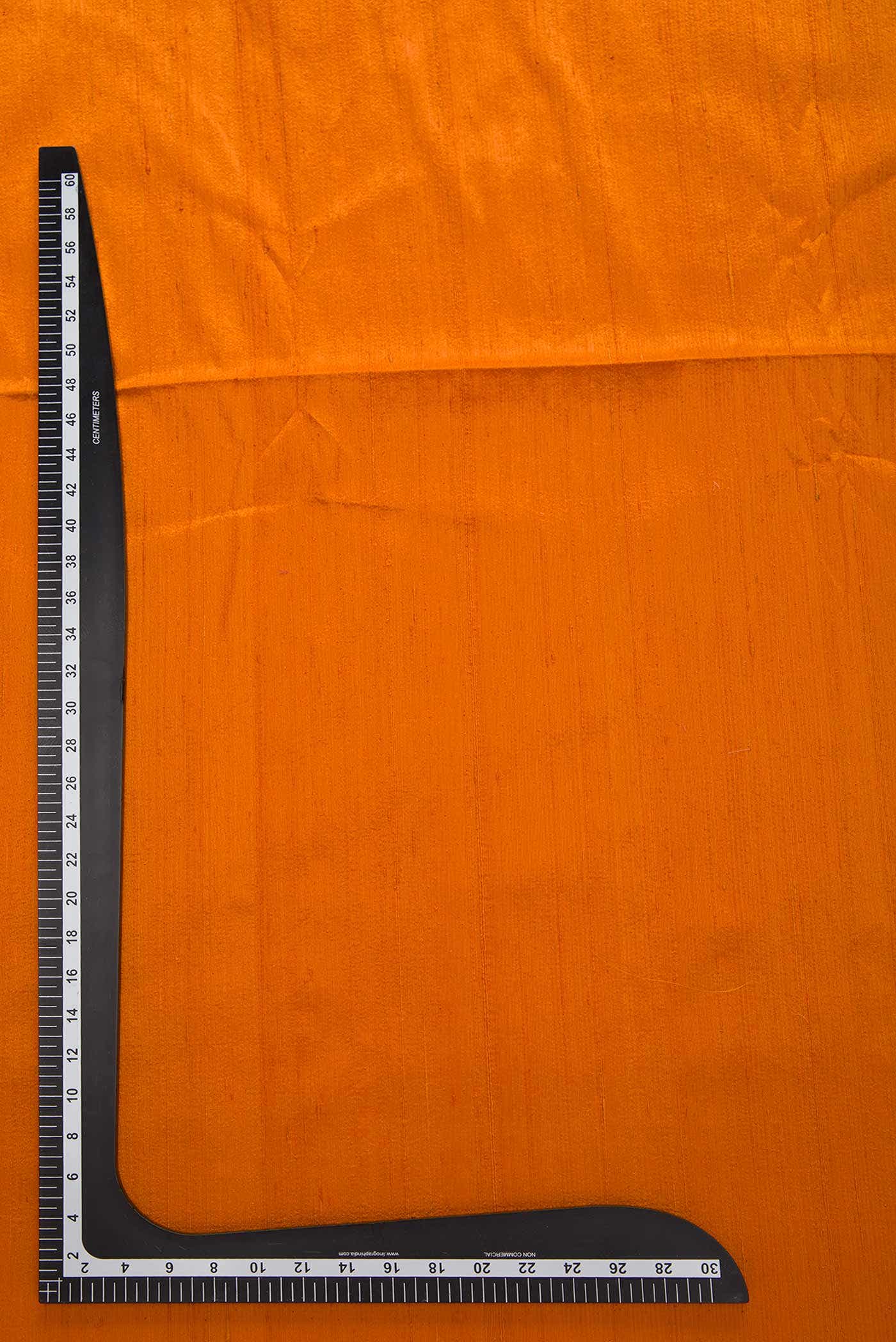 Orange Raw Silk Dress Material