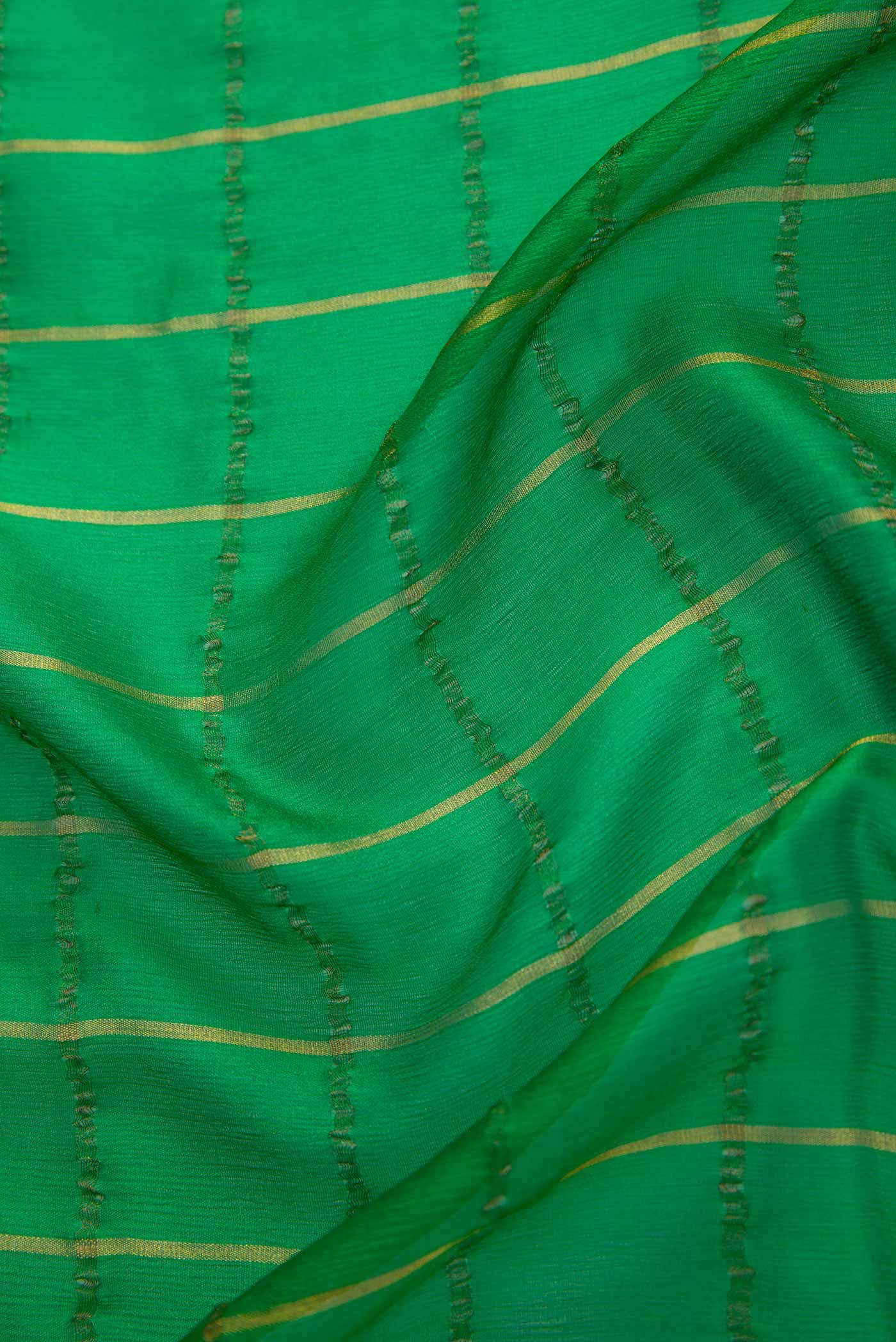Green Chiffon Dress Material
