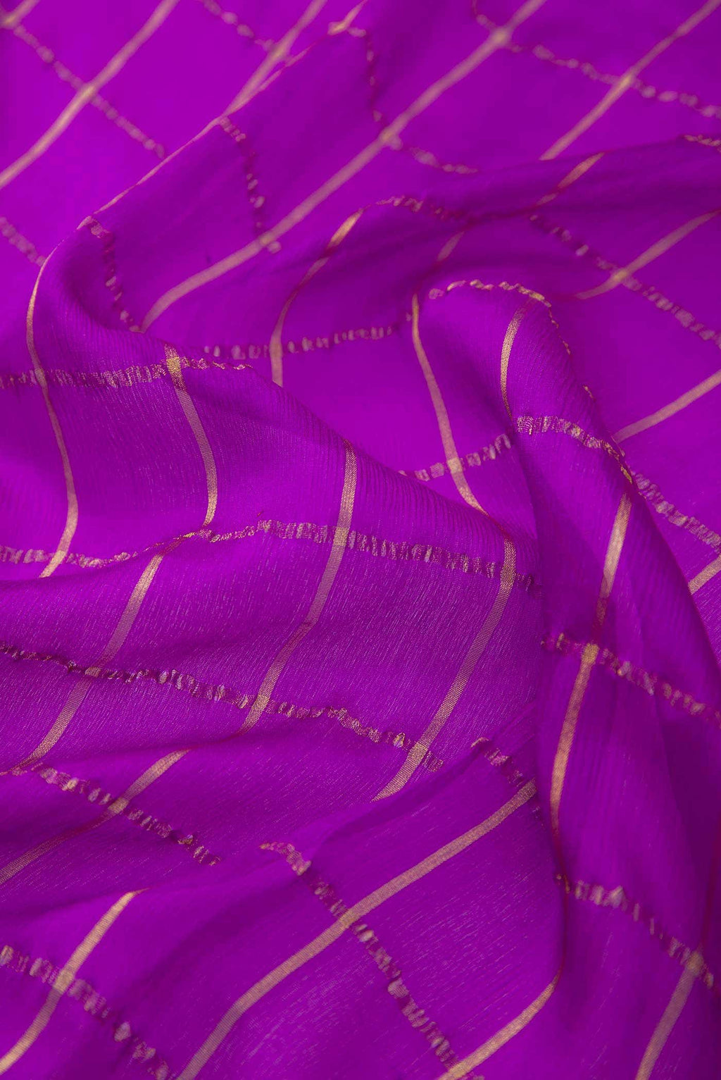 Purple Chiffon Dress Material