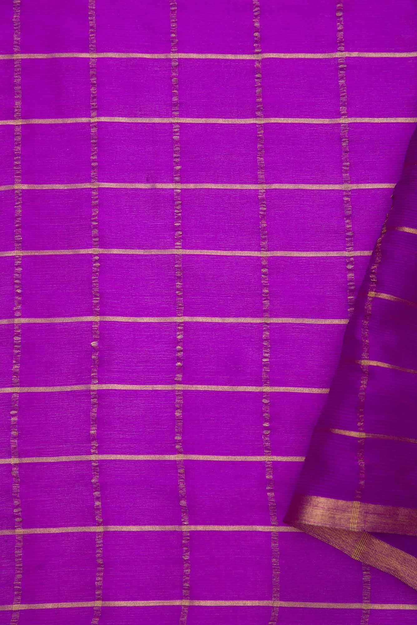 Purple Chiffon Dress Material