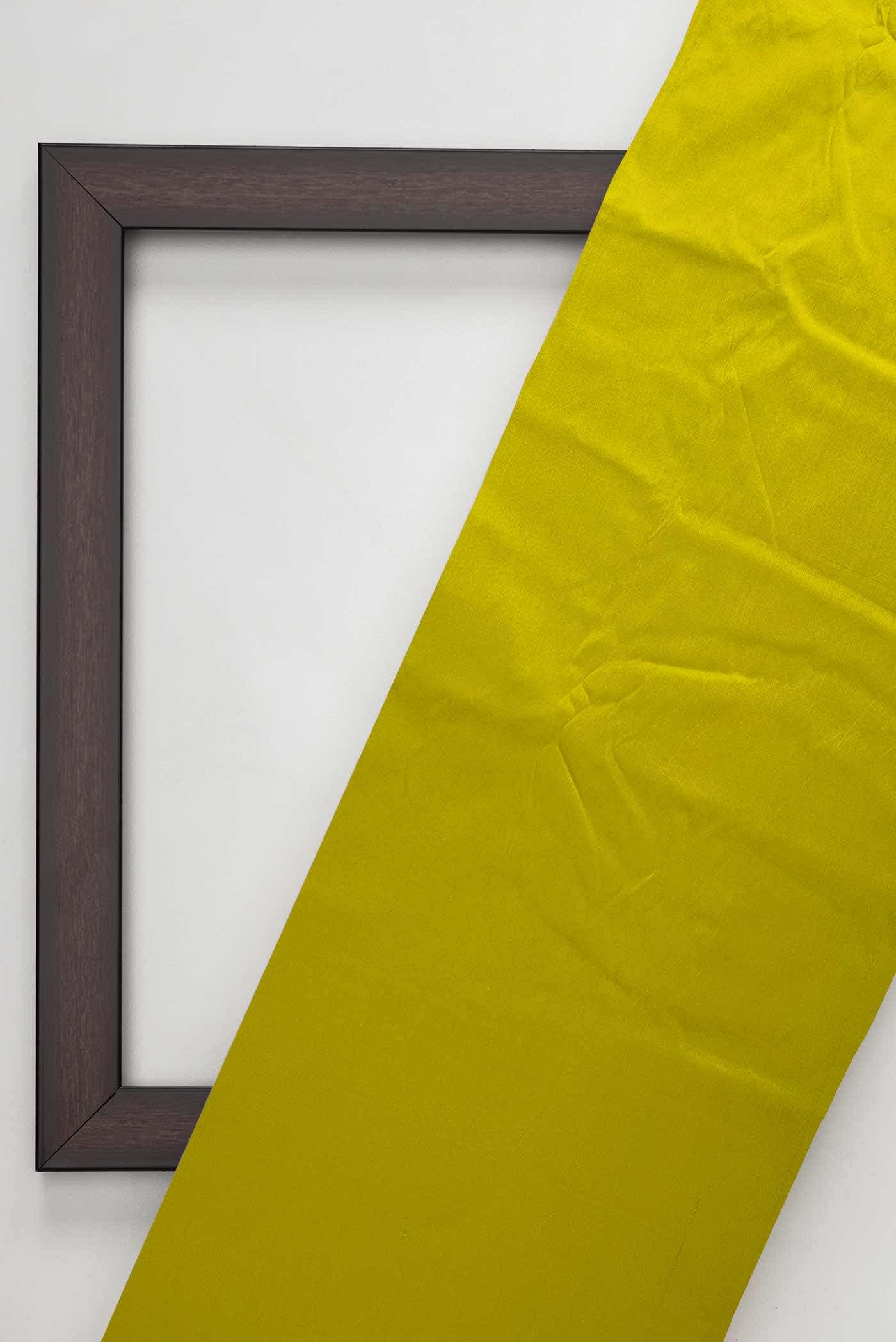 Parrot Green Kanchipuram Silk Dress Material