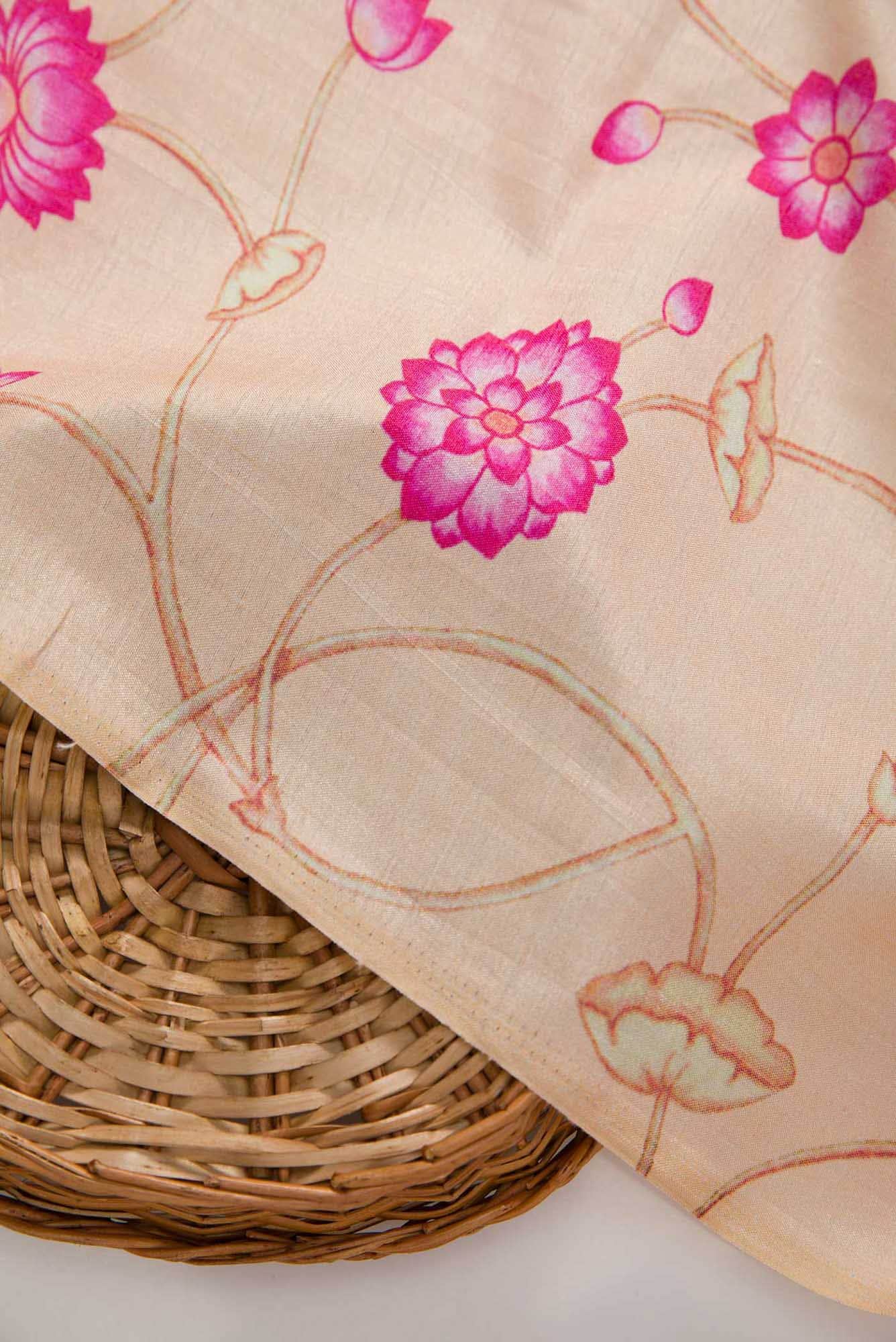 Sandal Raw Silk Dress Material