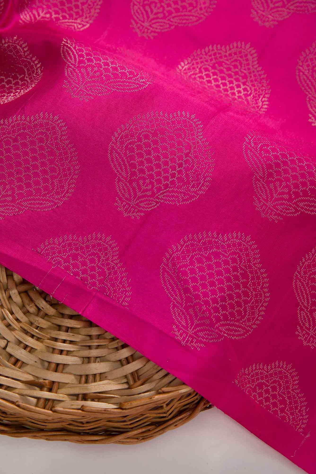 Pink Kanchipuram Silk Dress Material