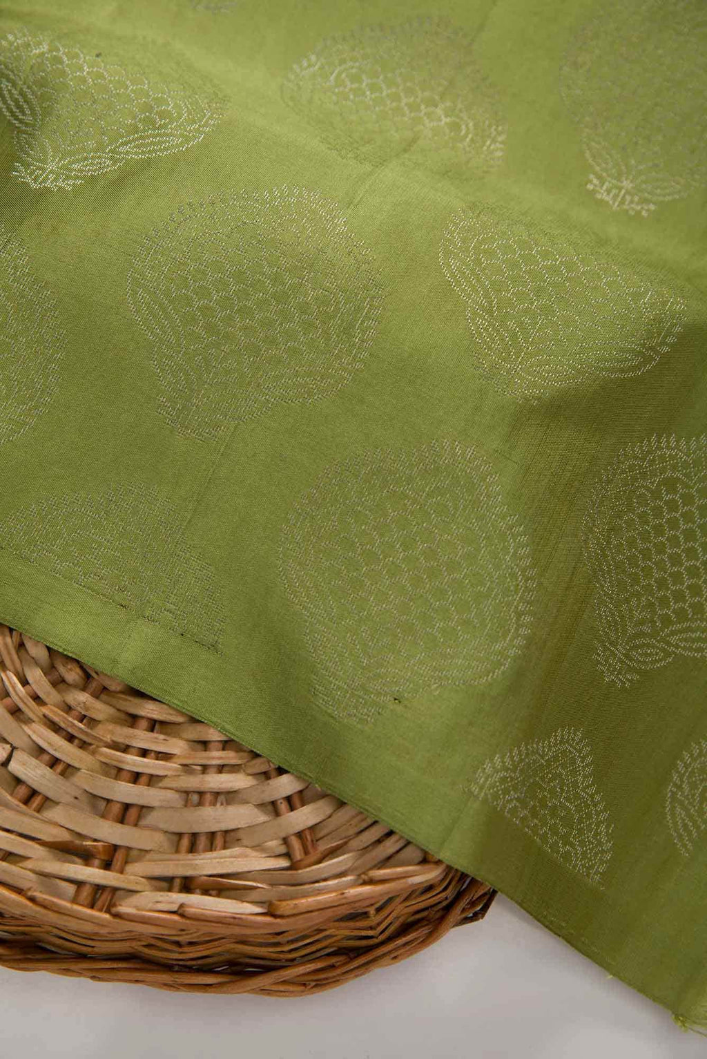 Green Kanchipuram Silk Dress Material