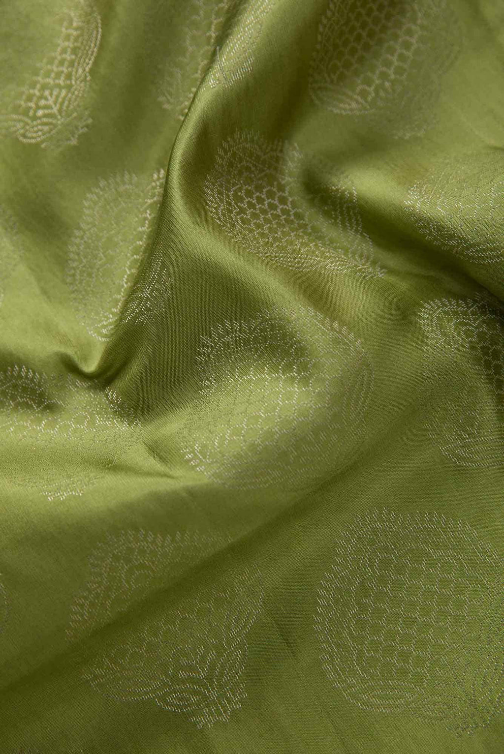 Green Kanchipuram Silk Dress Material