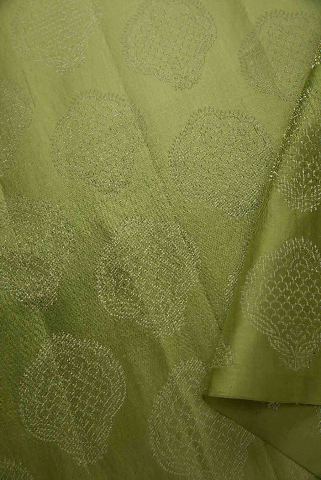 Green Kanchipuram Silk Dress Material