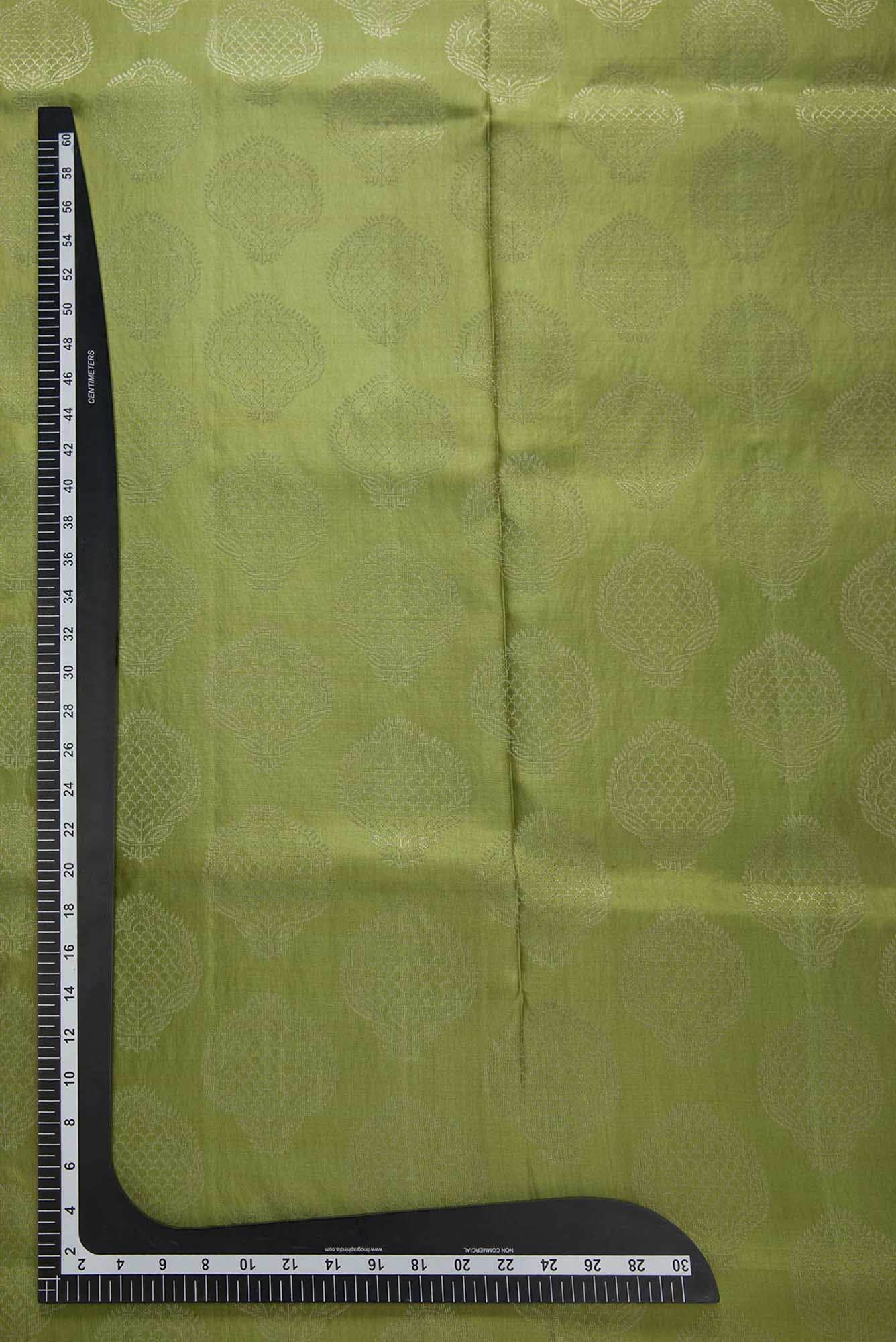 Green Kanchipuram Silk Dress Material