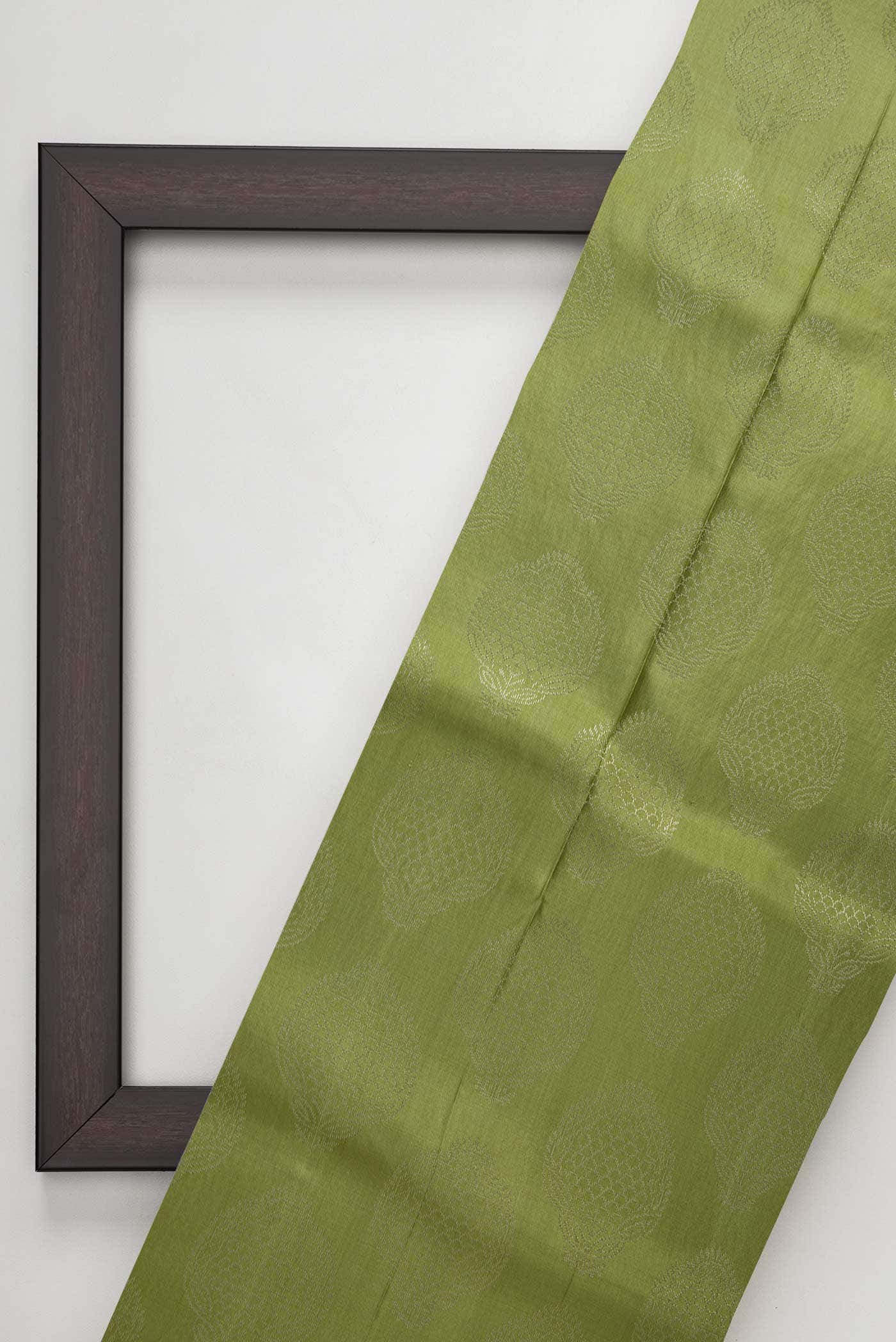 Green Kanchipuram Silk Dress Material