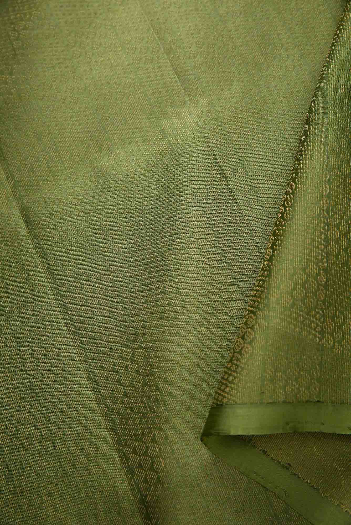 Green Kanchipuram Silk Dress Material