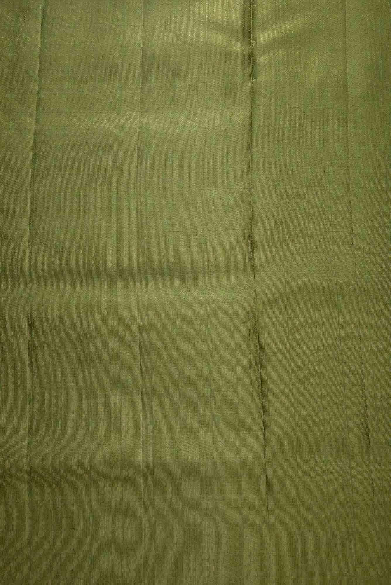 Green Kanchipuram Silk Dress Material