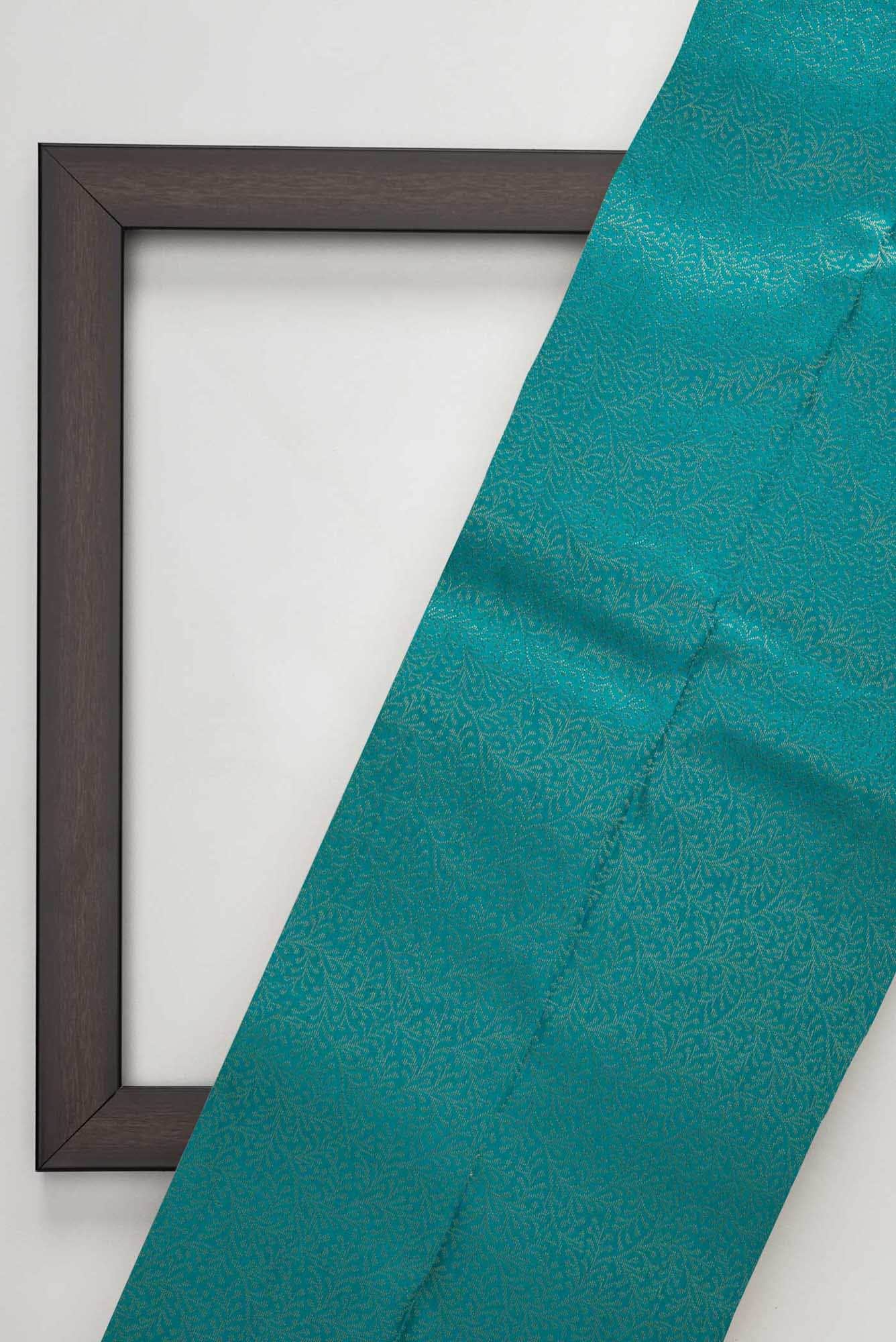 Blue Kanchipuram Silk Dress Material