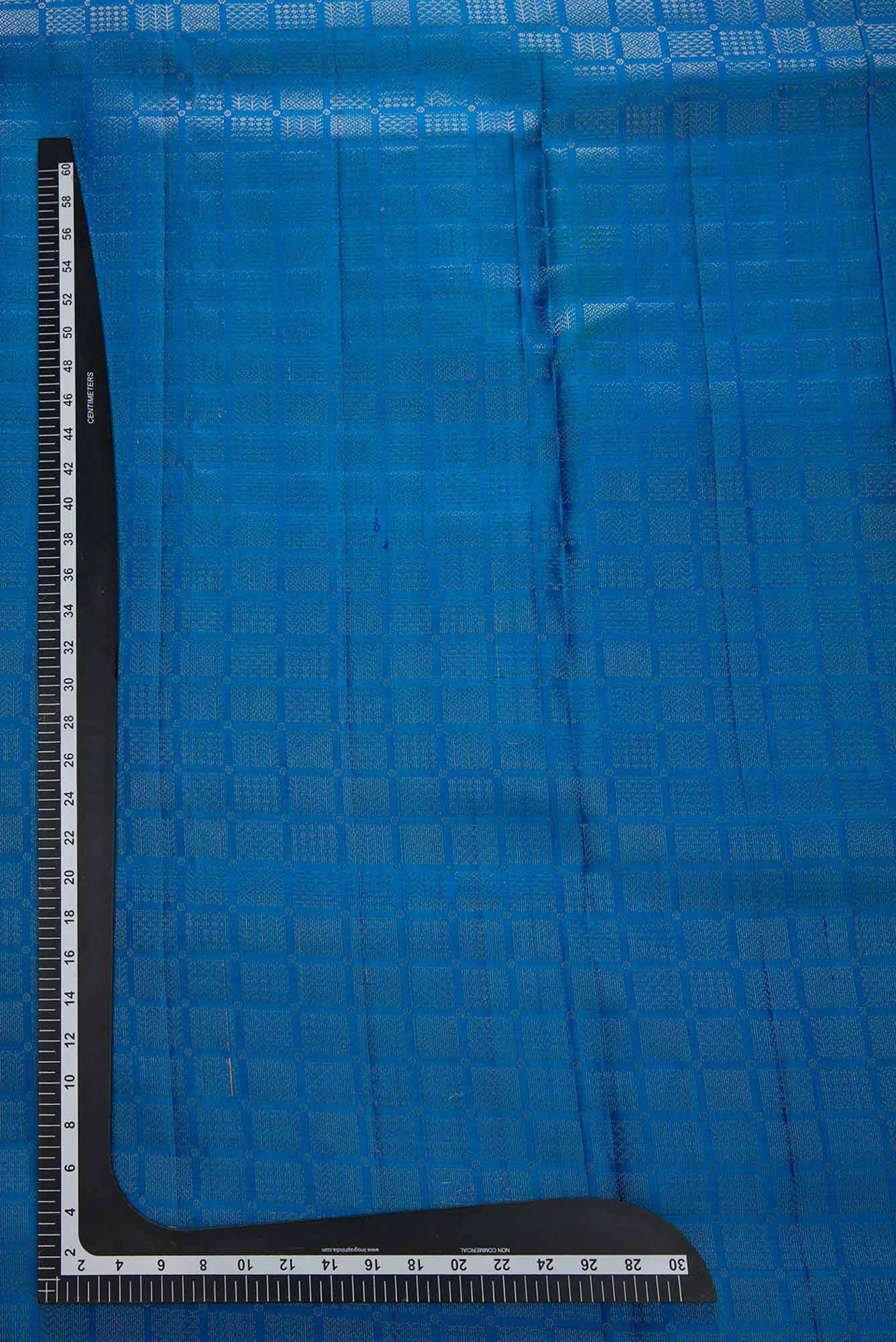 Blue Kanchipuram Silk Dress Material