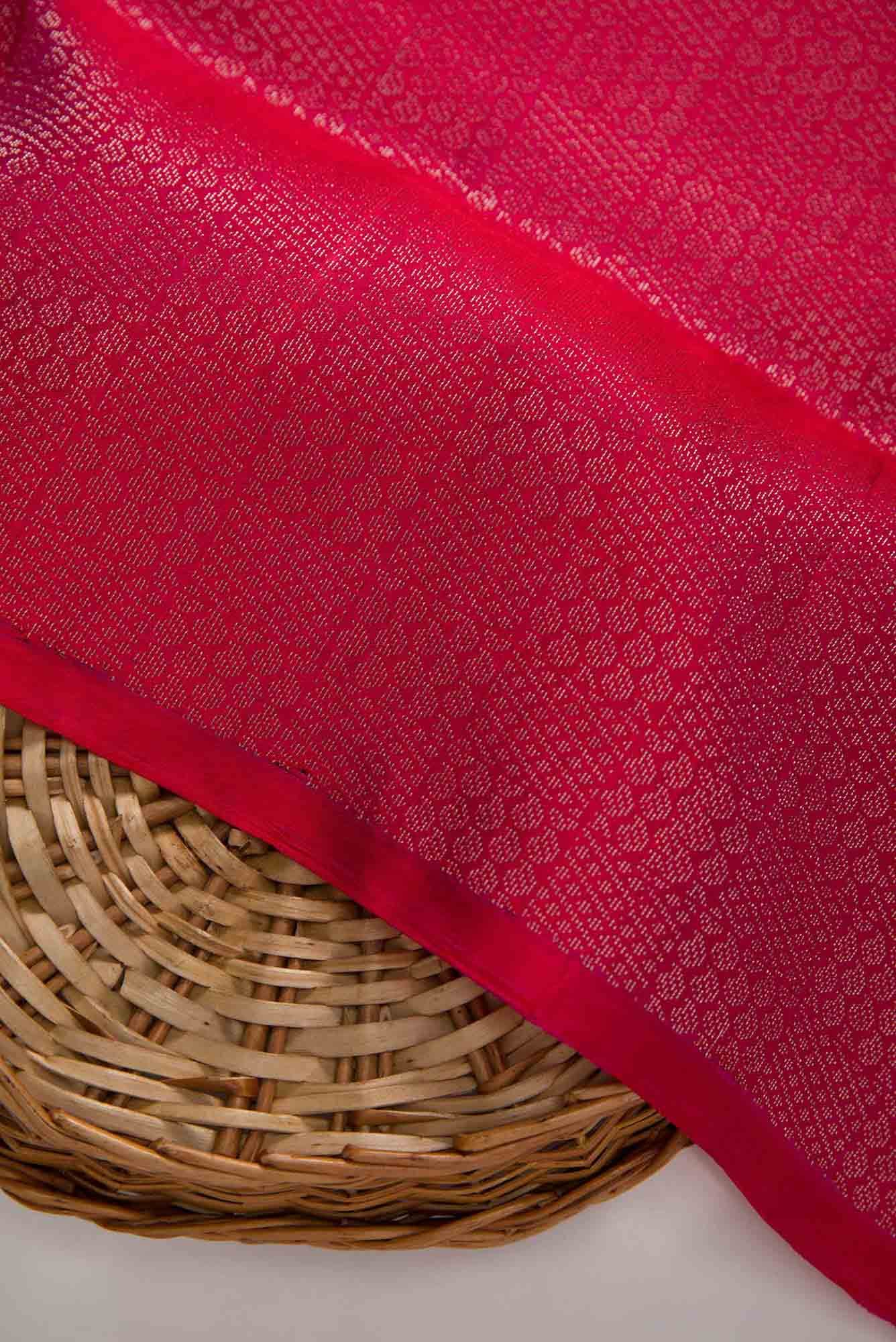 Pink Kanchipuram Silk Dress Material