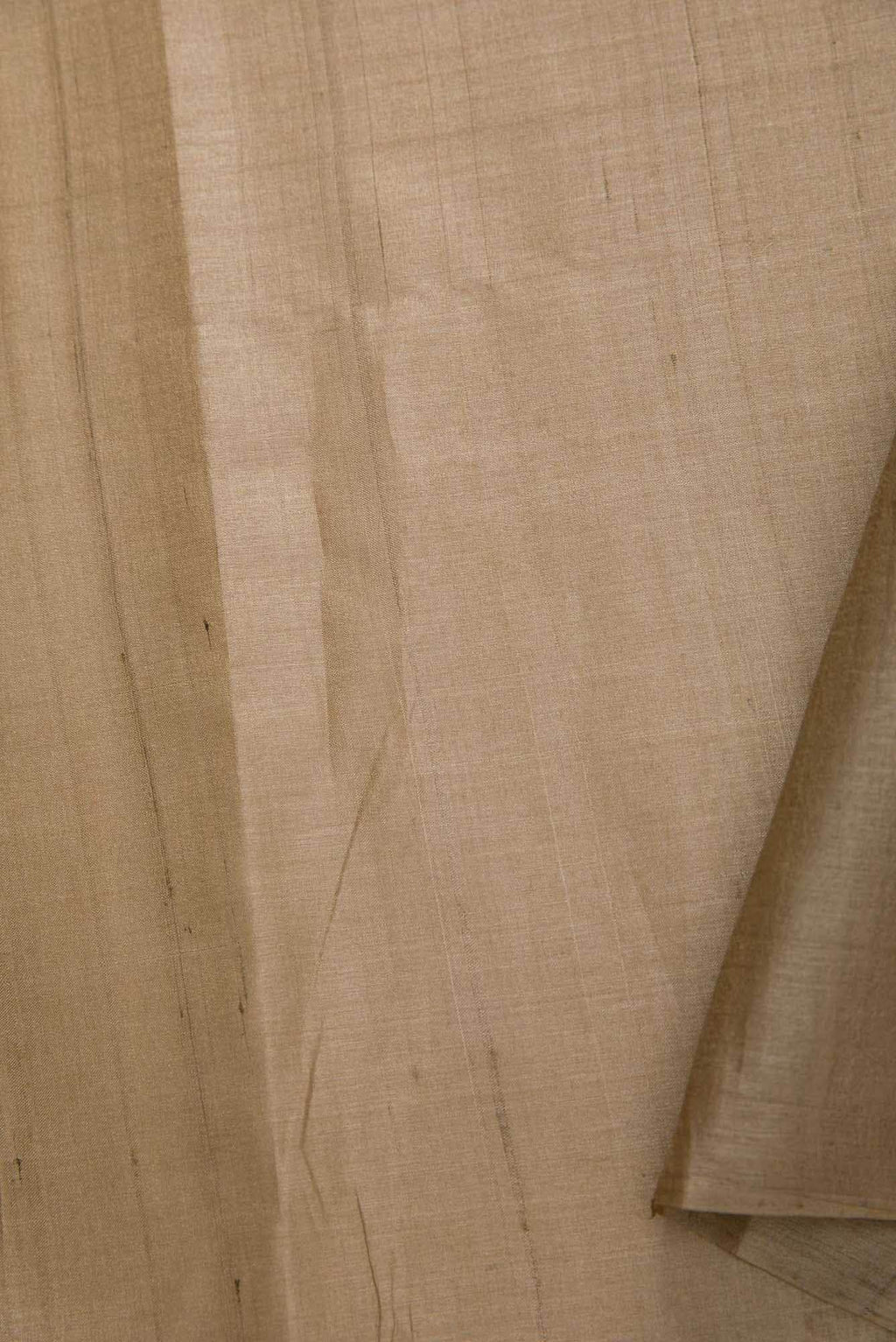 Brown Tussar Silk Dress Material