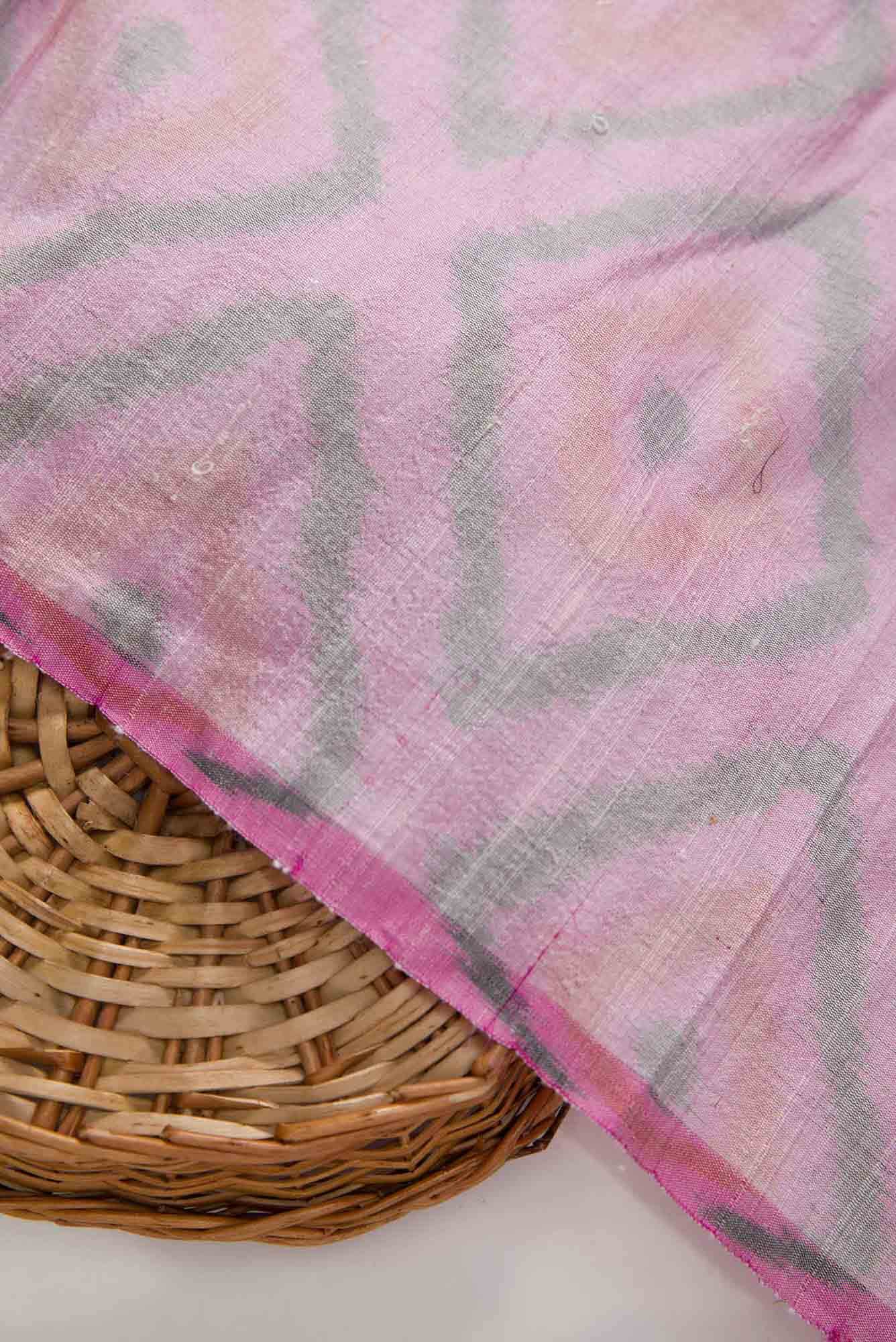 Lavender Raw Silk Dress Material