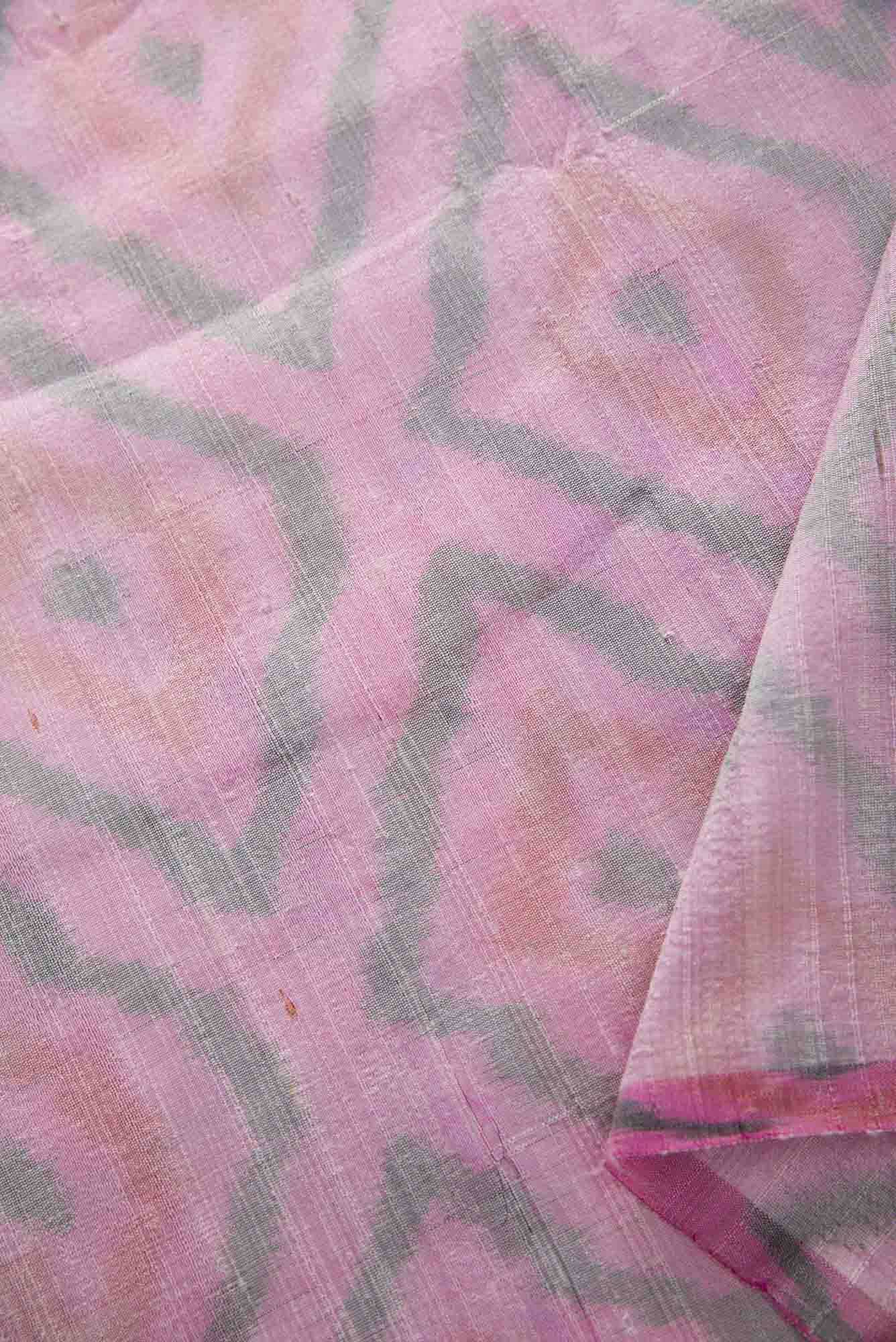 Lavender Raw Silk Dress Material
