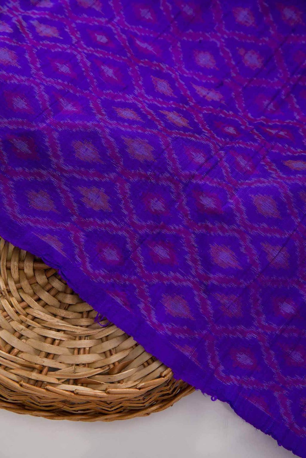 Royal Blue Raw Silk Dress Material