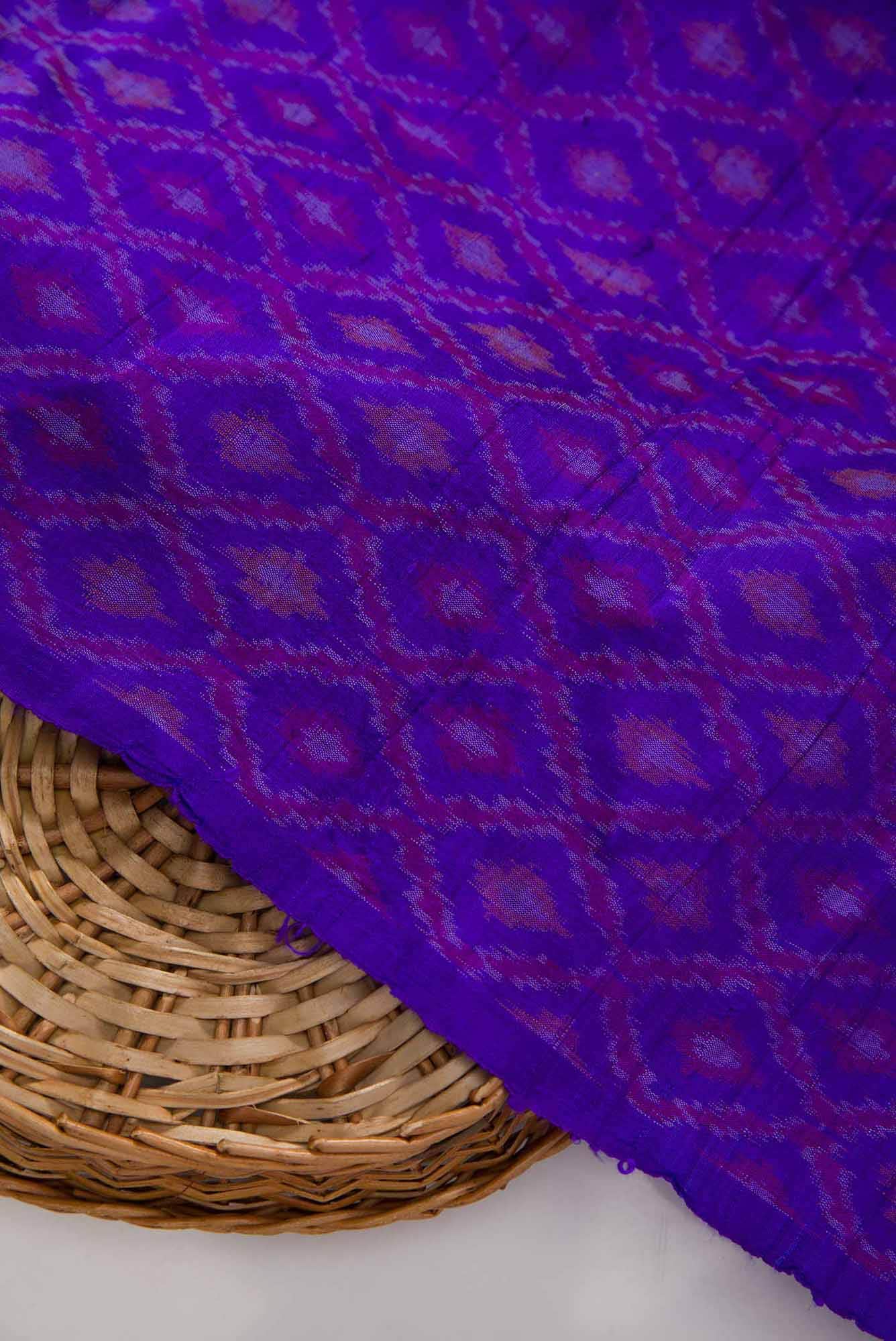 Royal Blue Raw Silk Dress Material
