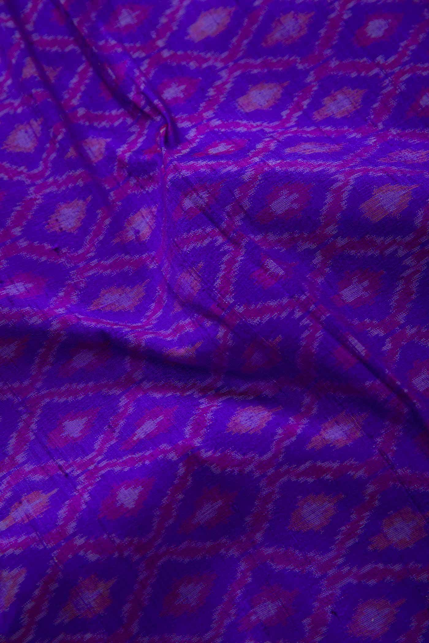 Royal Blue Raw Silk Dress Material