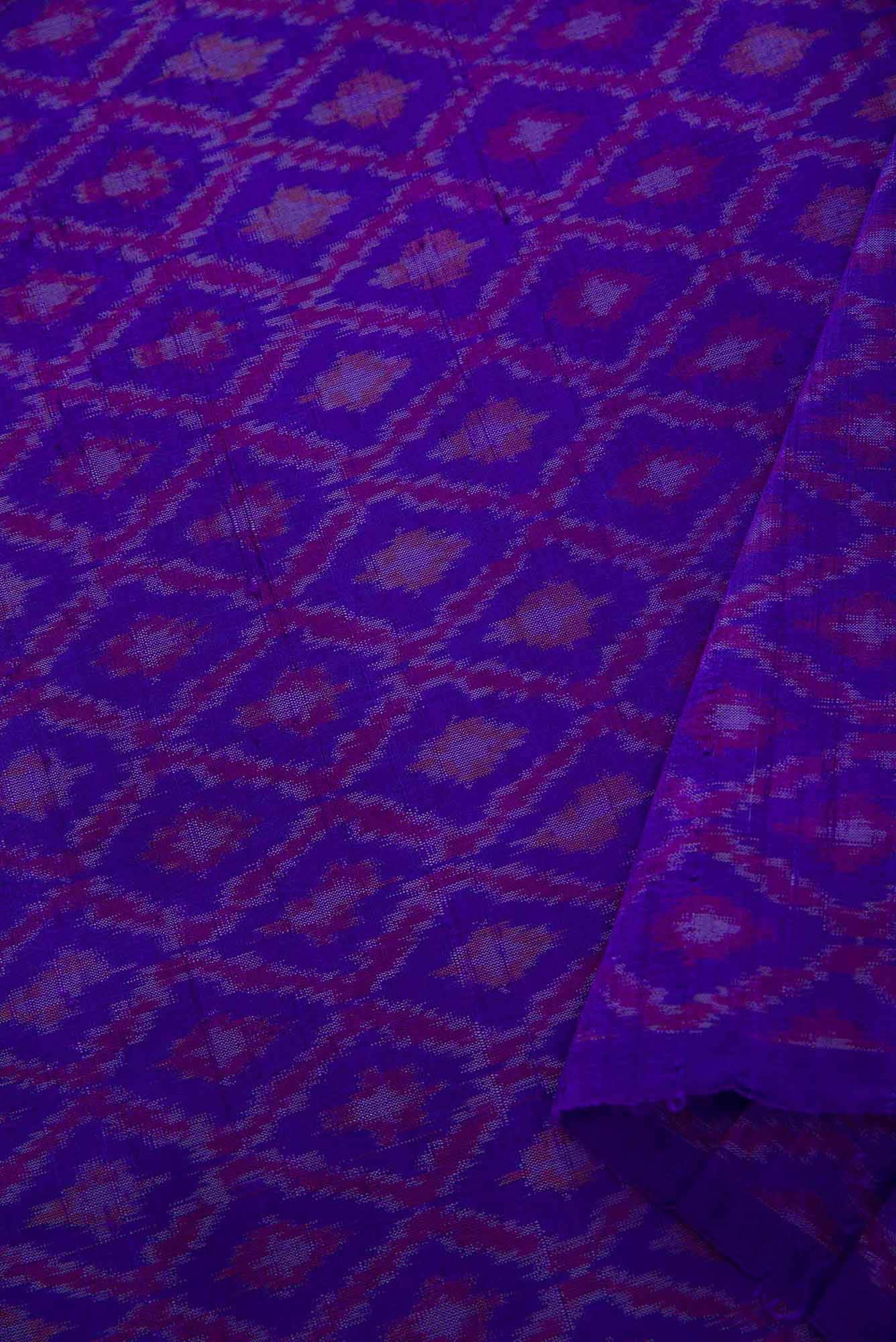Royal Blue Raw Silk Dress Material