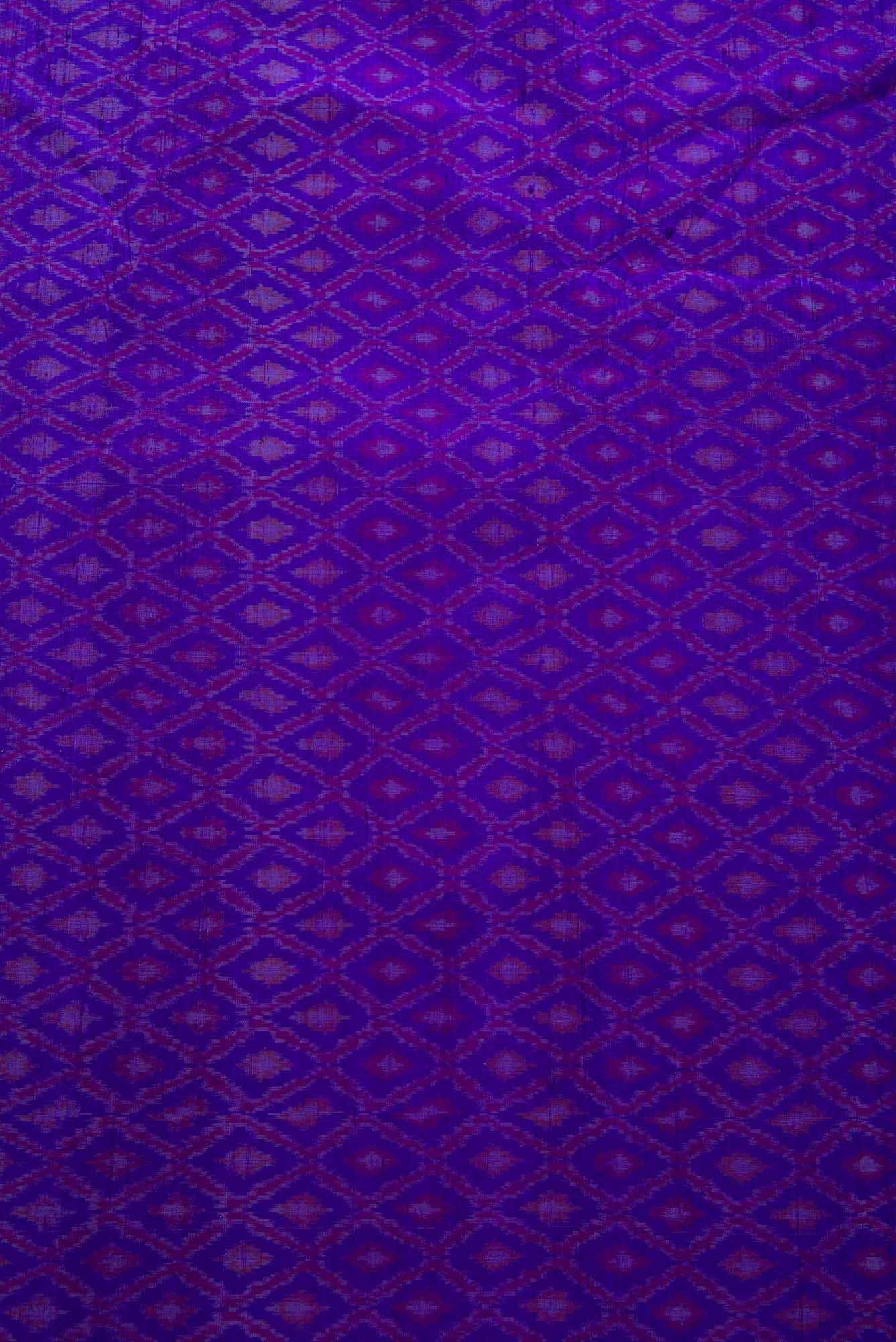 Royal Blue Raw Silk Dress Material