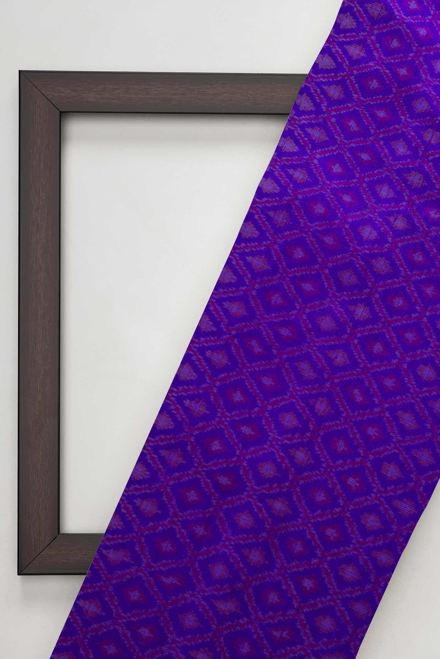 Royal Blue Raw Silk Dress Material