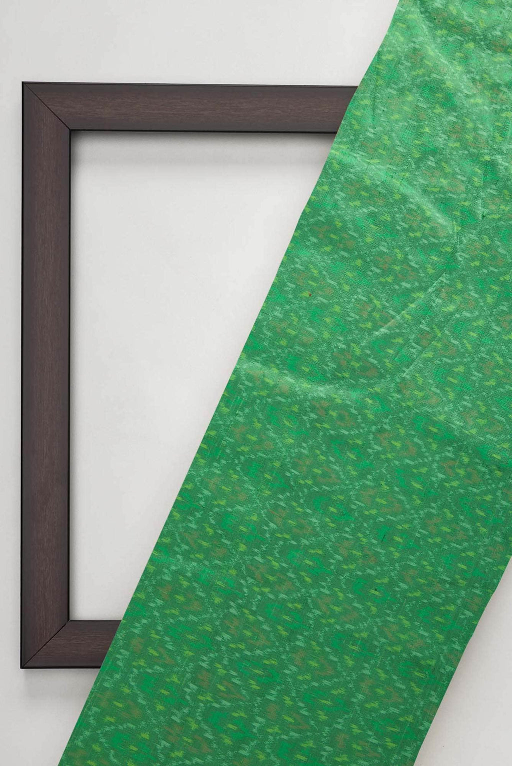Green Raw Silk Dress Material