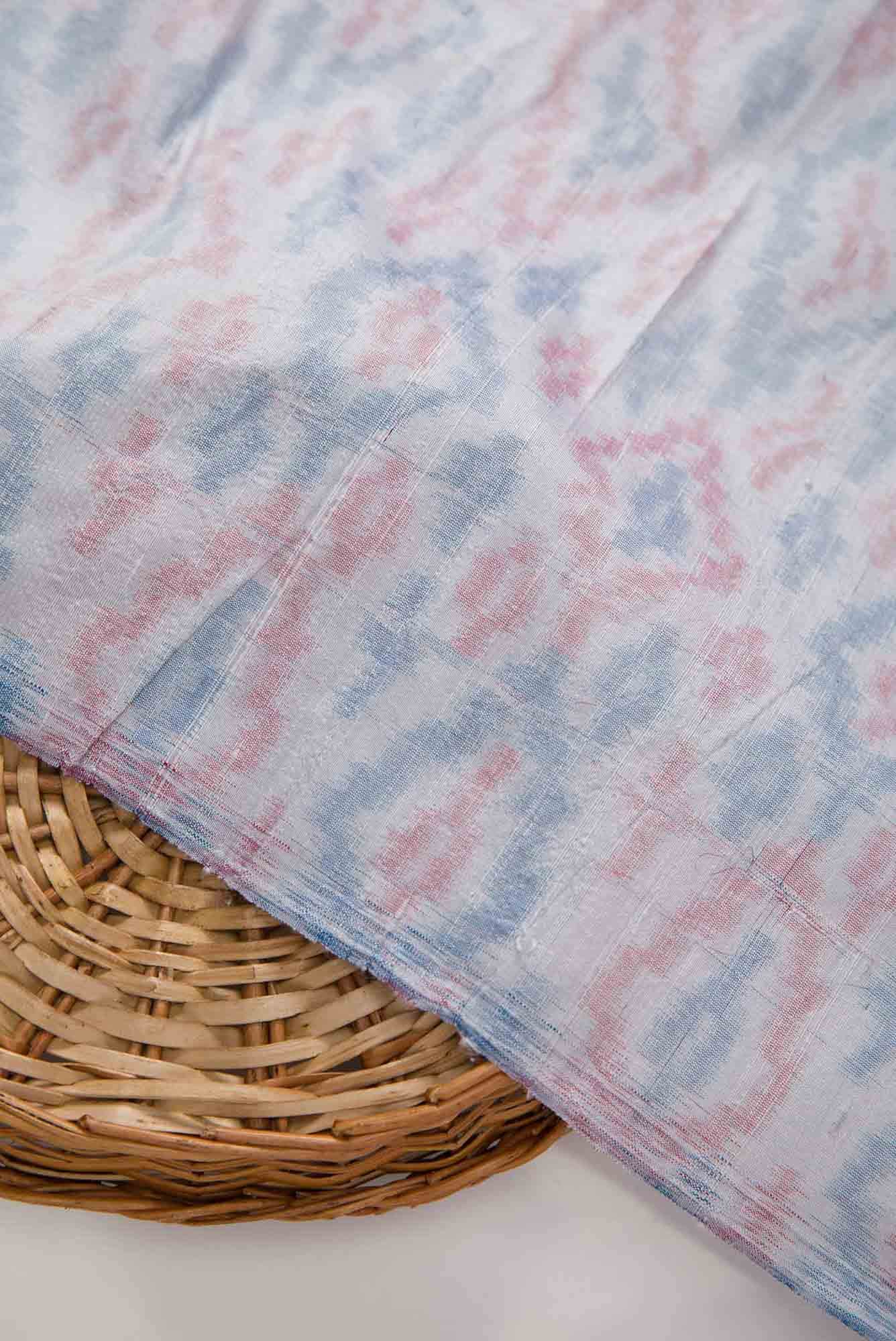 Grey Raw Silk Dress Material