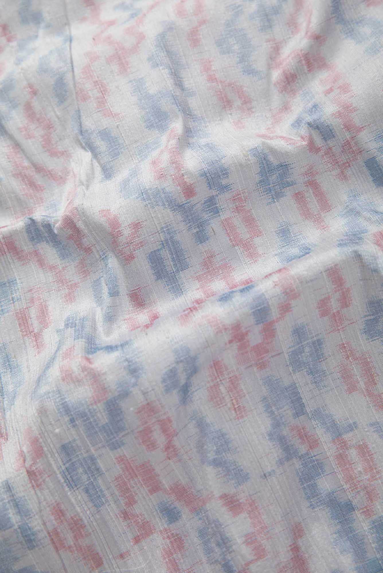 Grey Raw Silk Dress Material