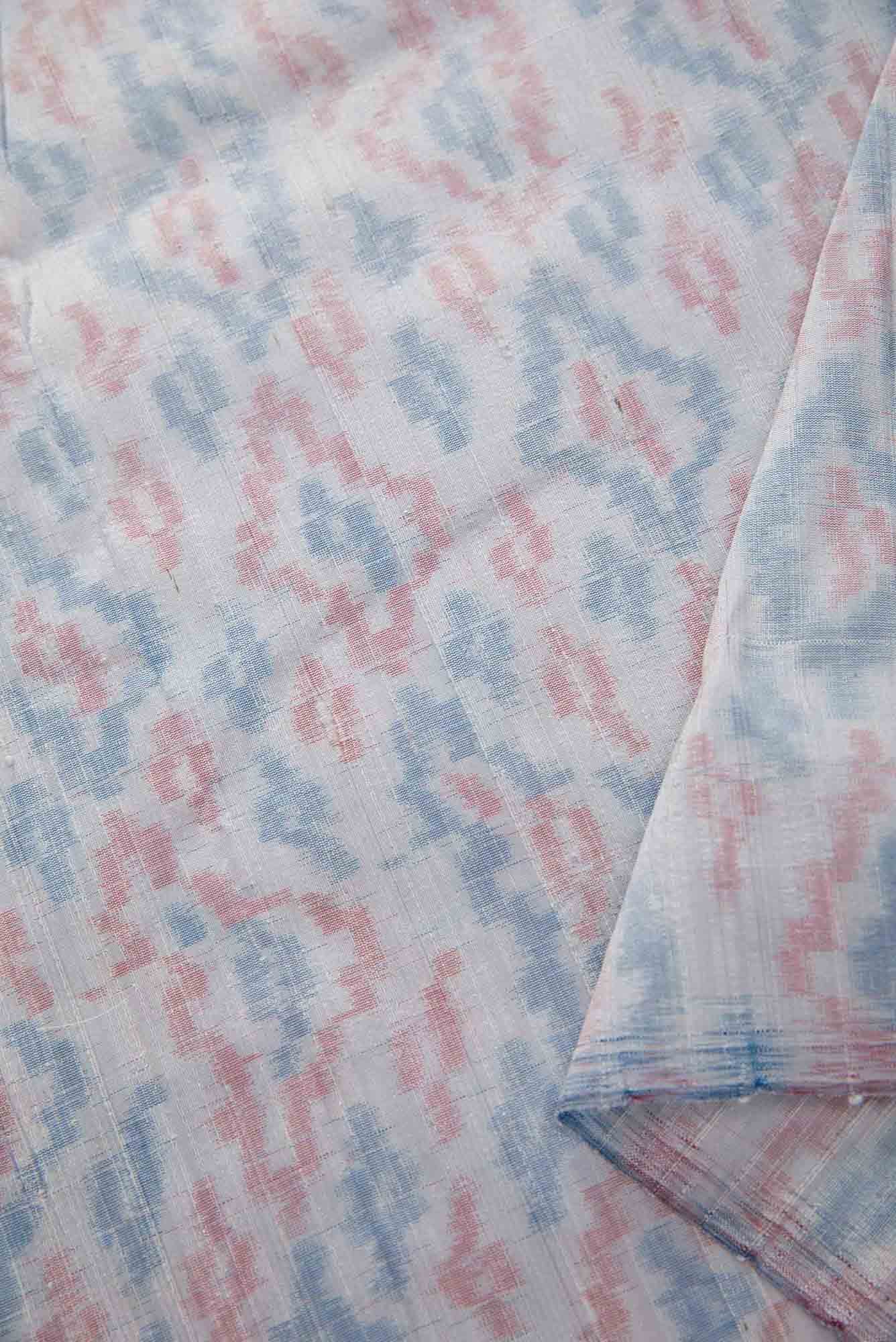 Grey Raw Silk Dress Material