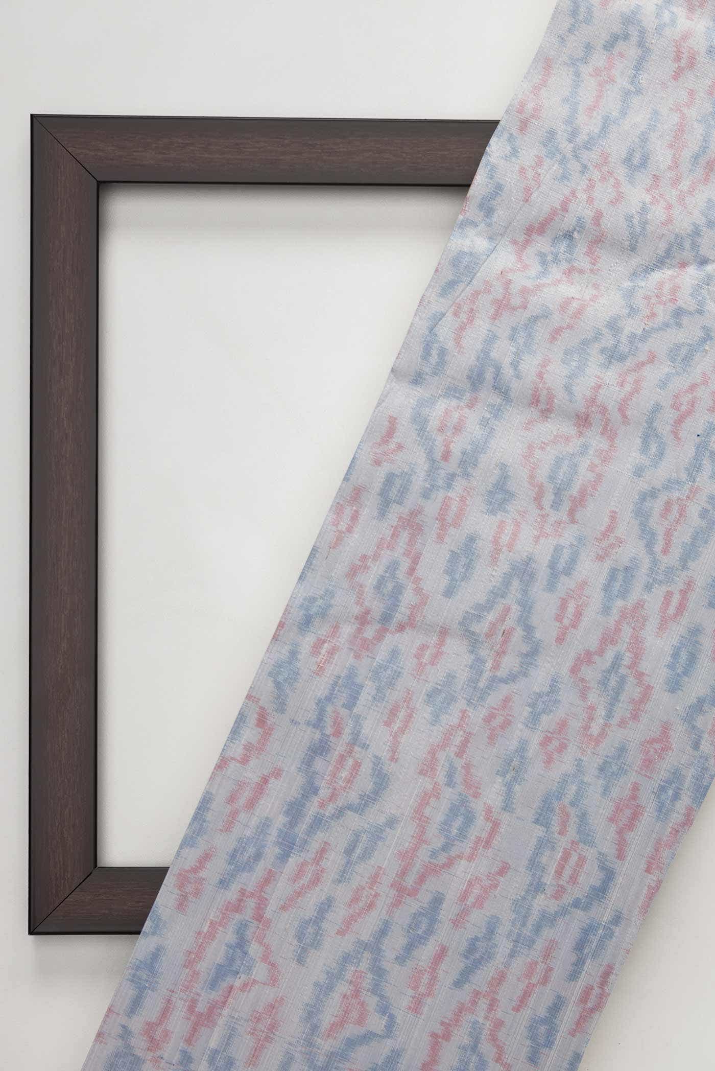 Grey Raw Silk Dress Material