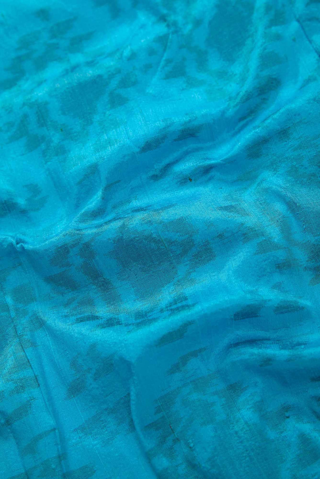 Sky Blue Raw Silk Dress Material