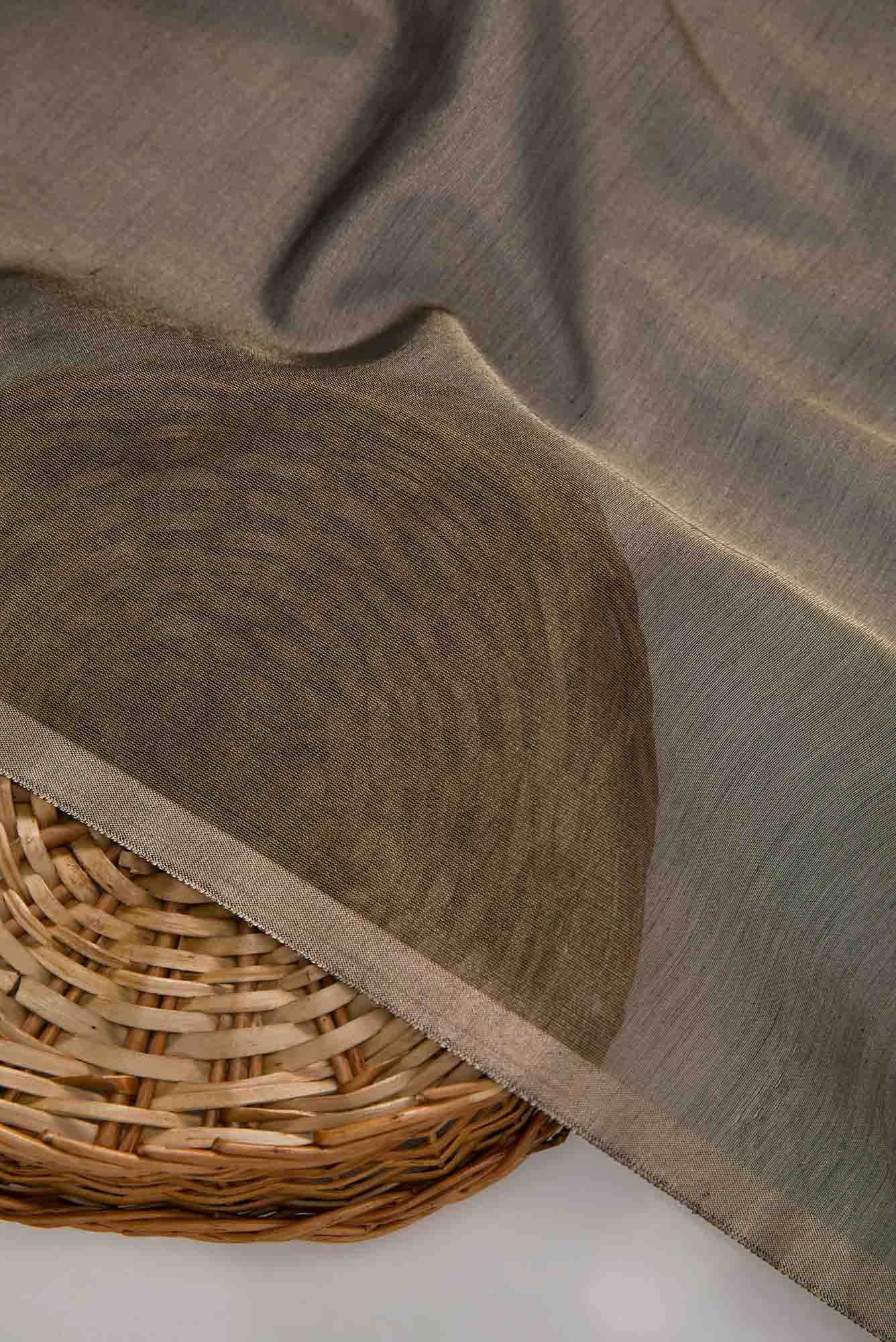 Grey Mysore Georgette Dress Material