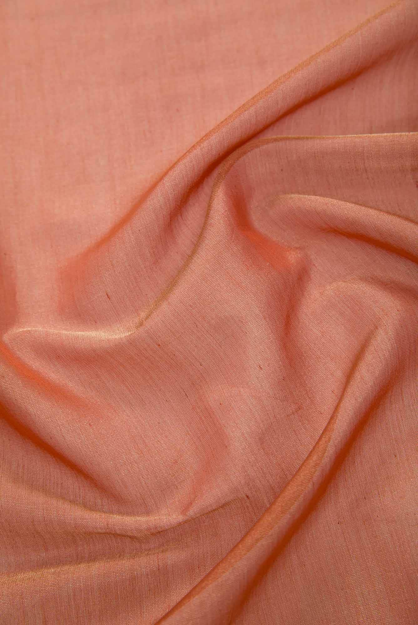 Golden Peach Mysore Georgette Dress Material