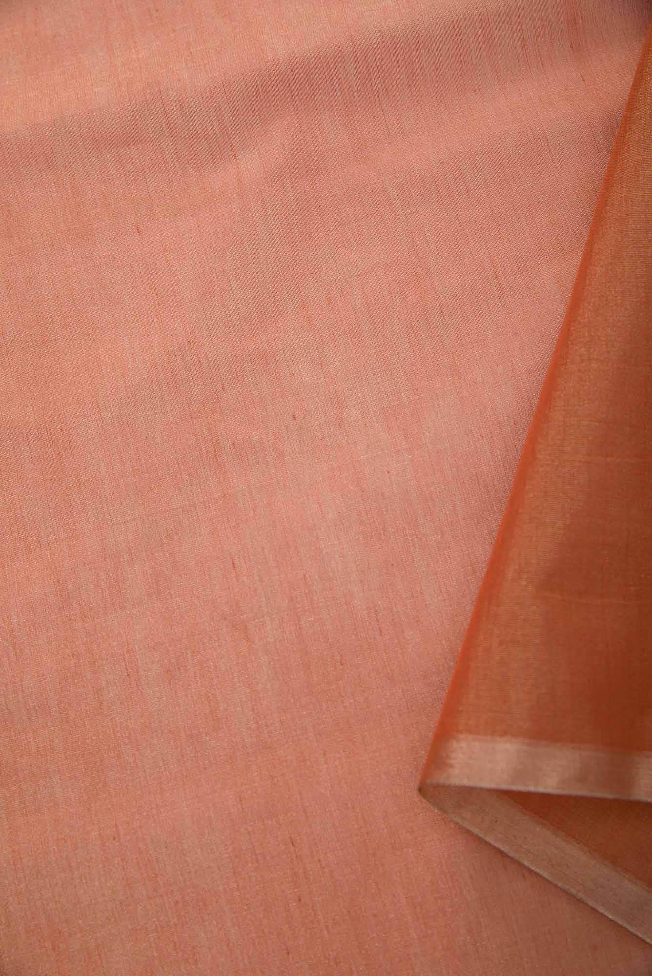 Golden Peach Mysore Georgette Dress Material