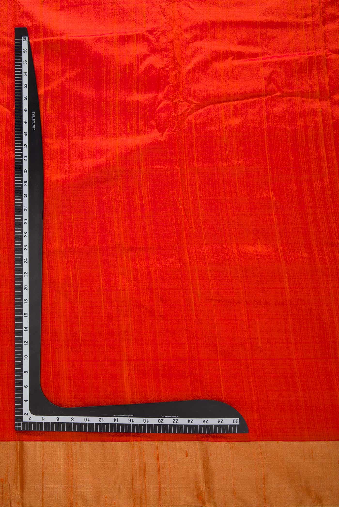 Orange Raw Silk Dress Material