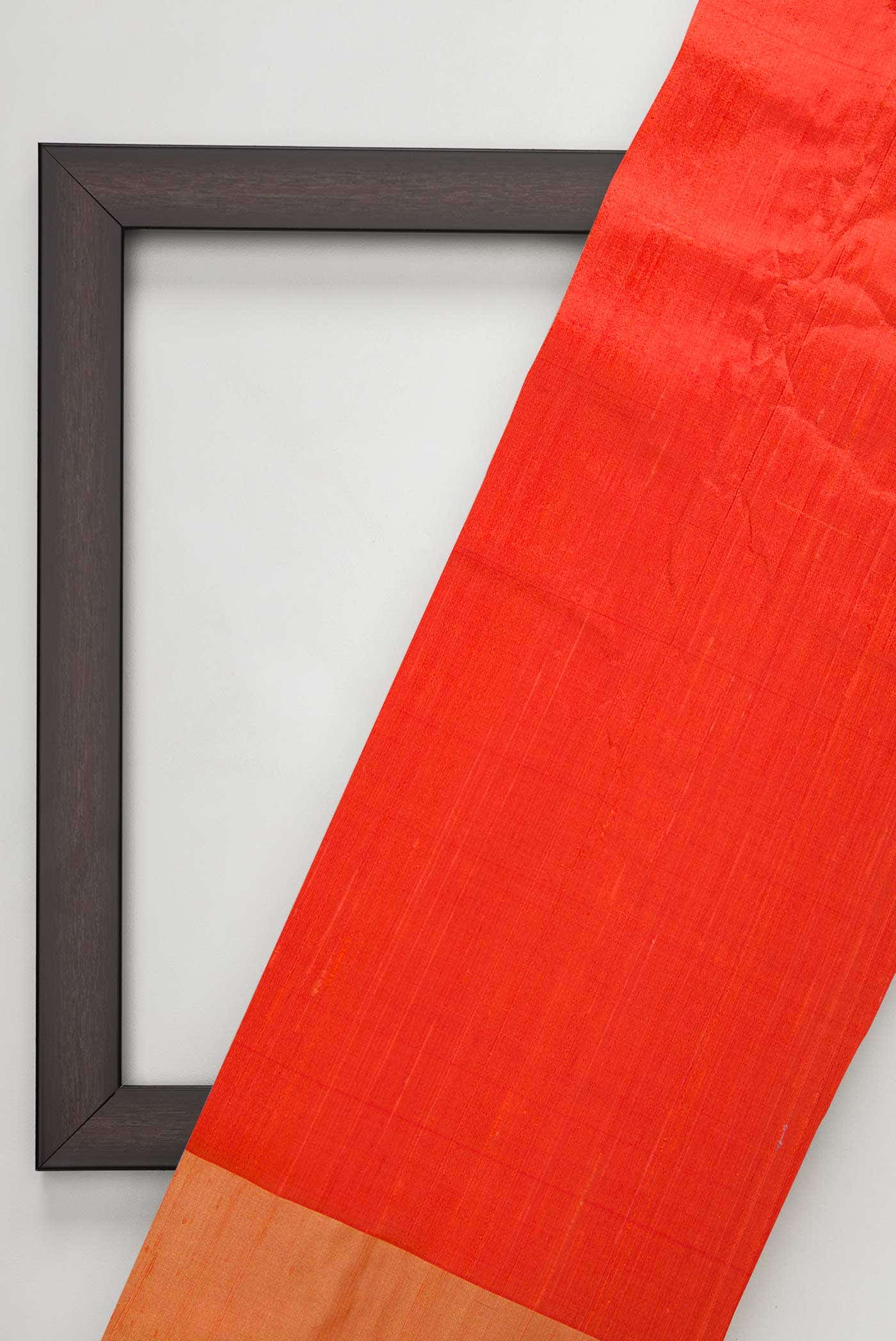 Peach Raw Silk Dress Material