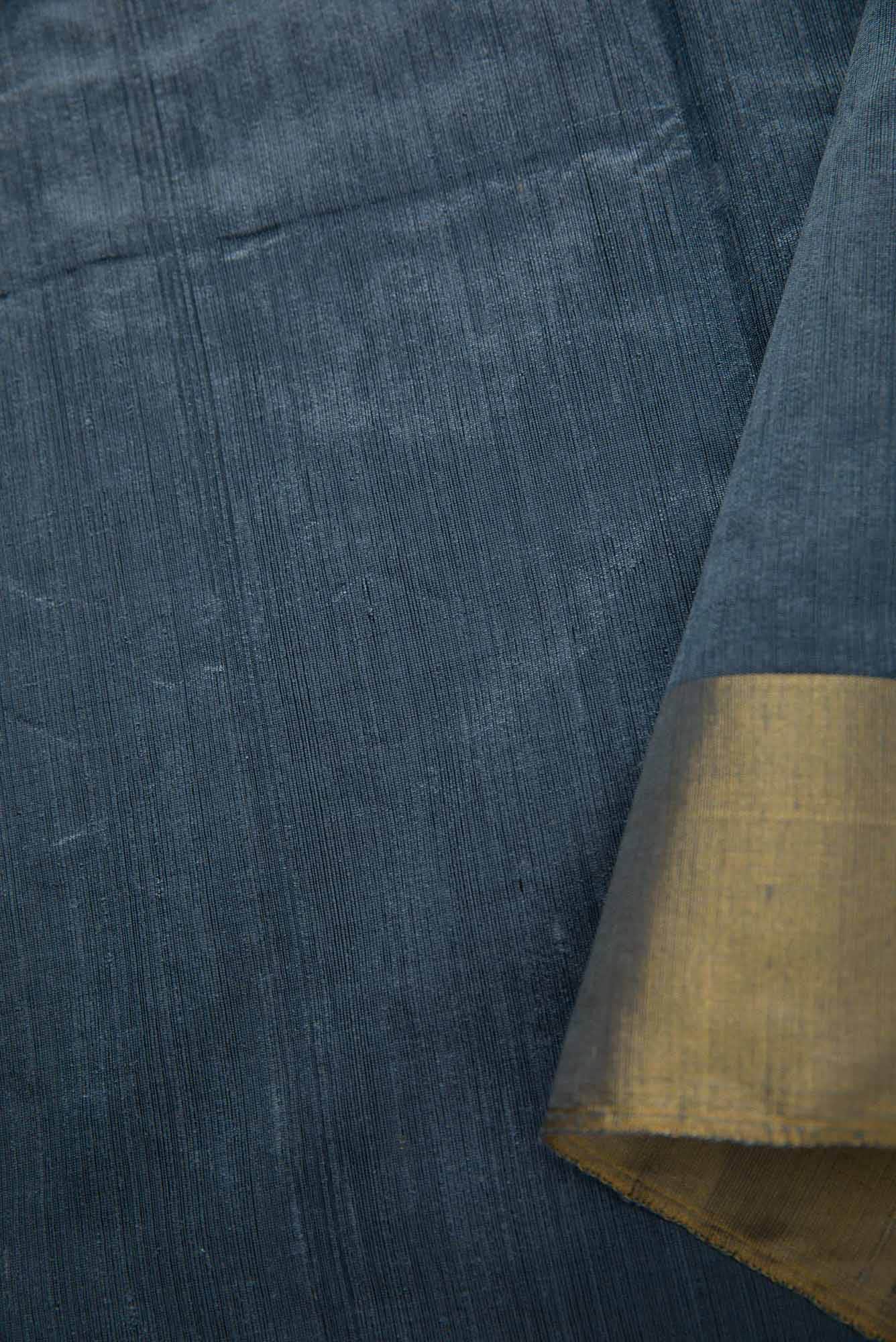 Grey Raw Silk Dress Material