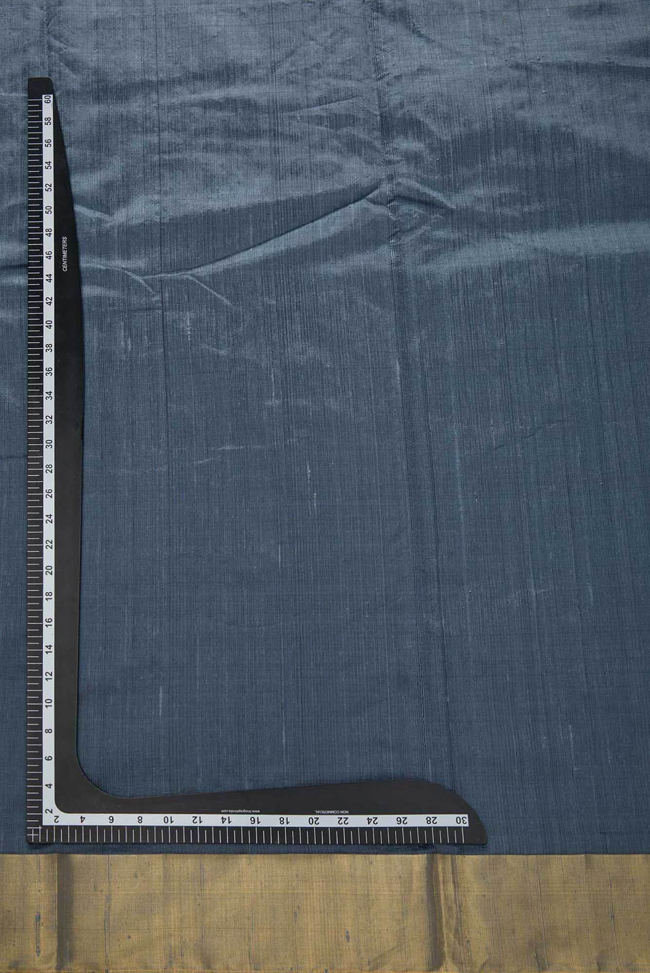 Grey Raw Silk Dress Material