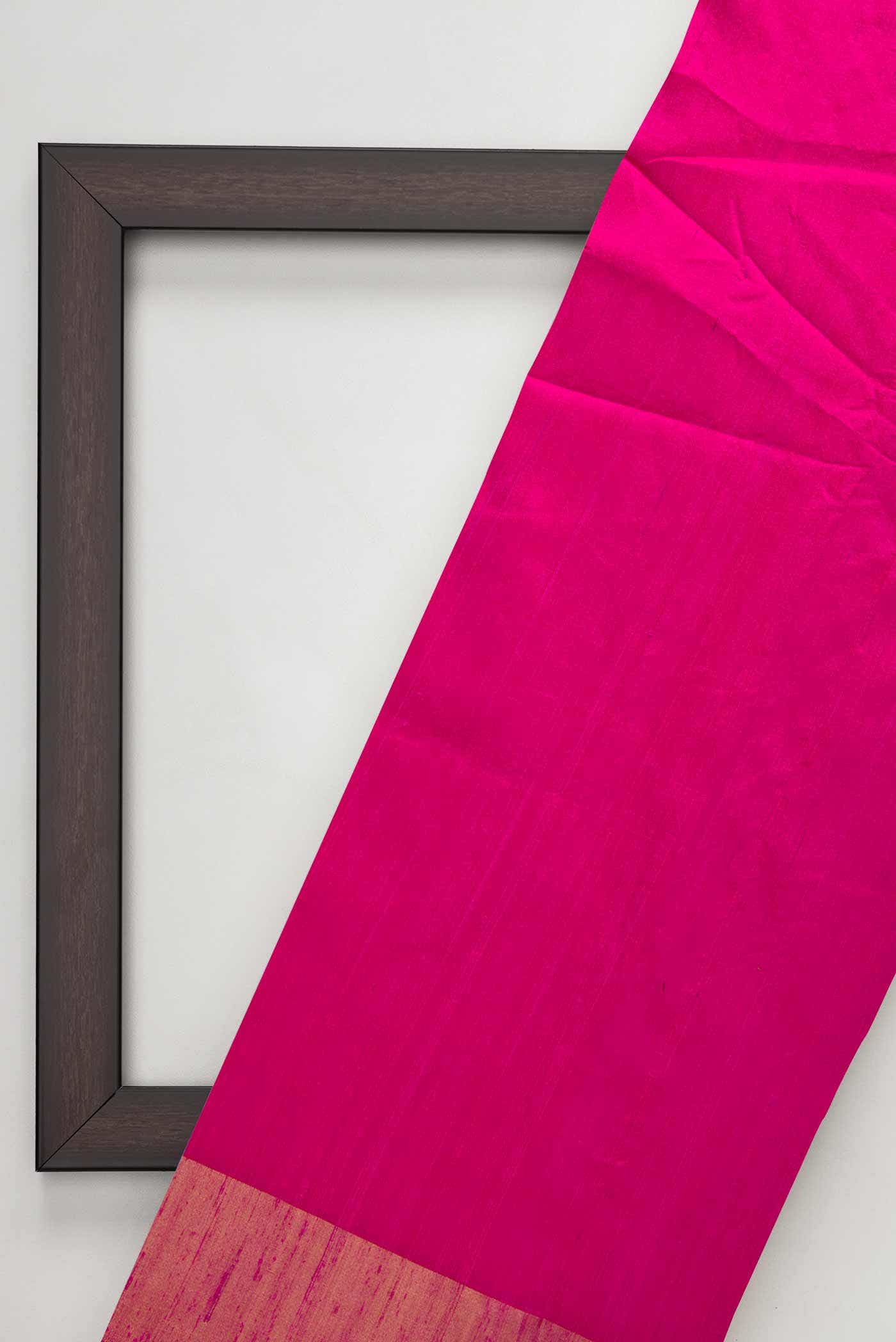 Dark Pink Raw Silk Dress Material