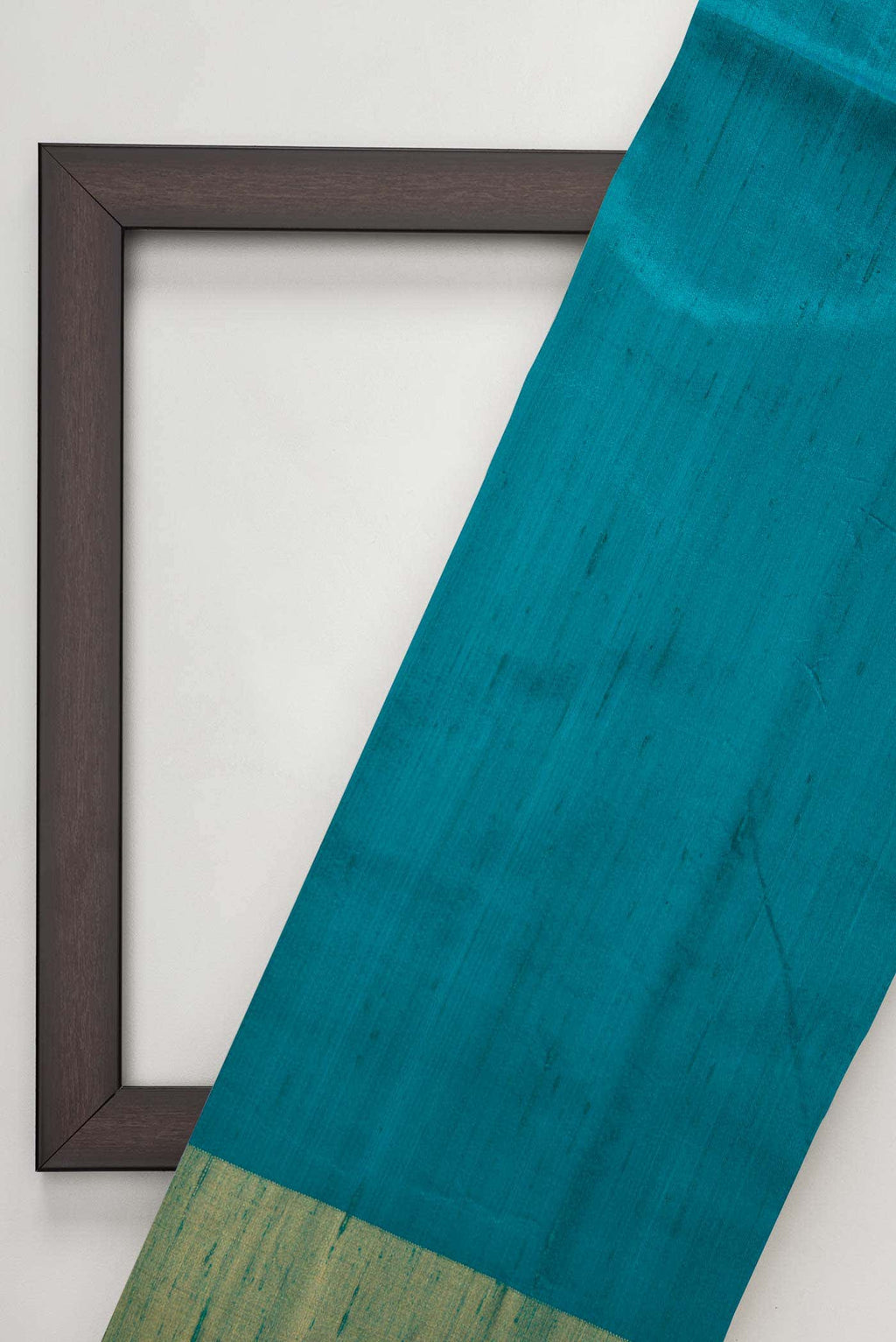 Peacock Blue Raw Silk Dress Material