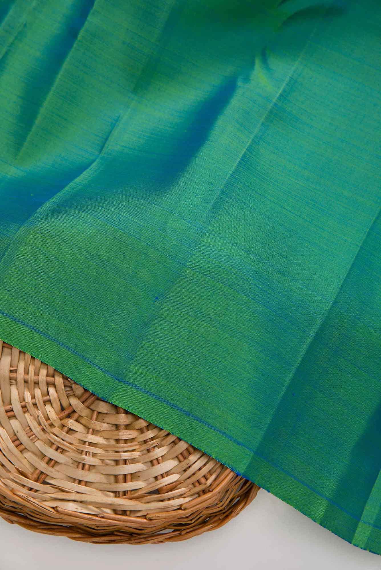 Green Kanchipuram Silk Dress Material